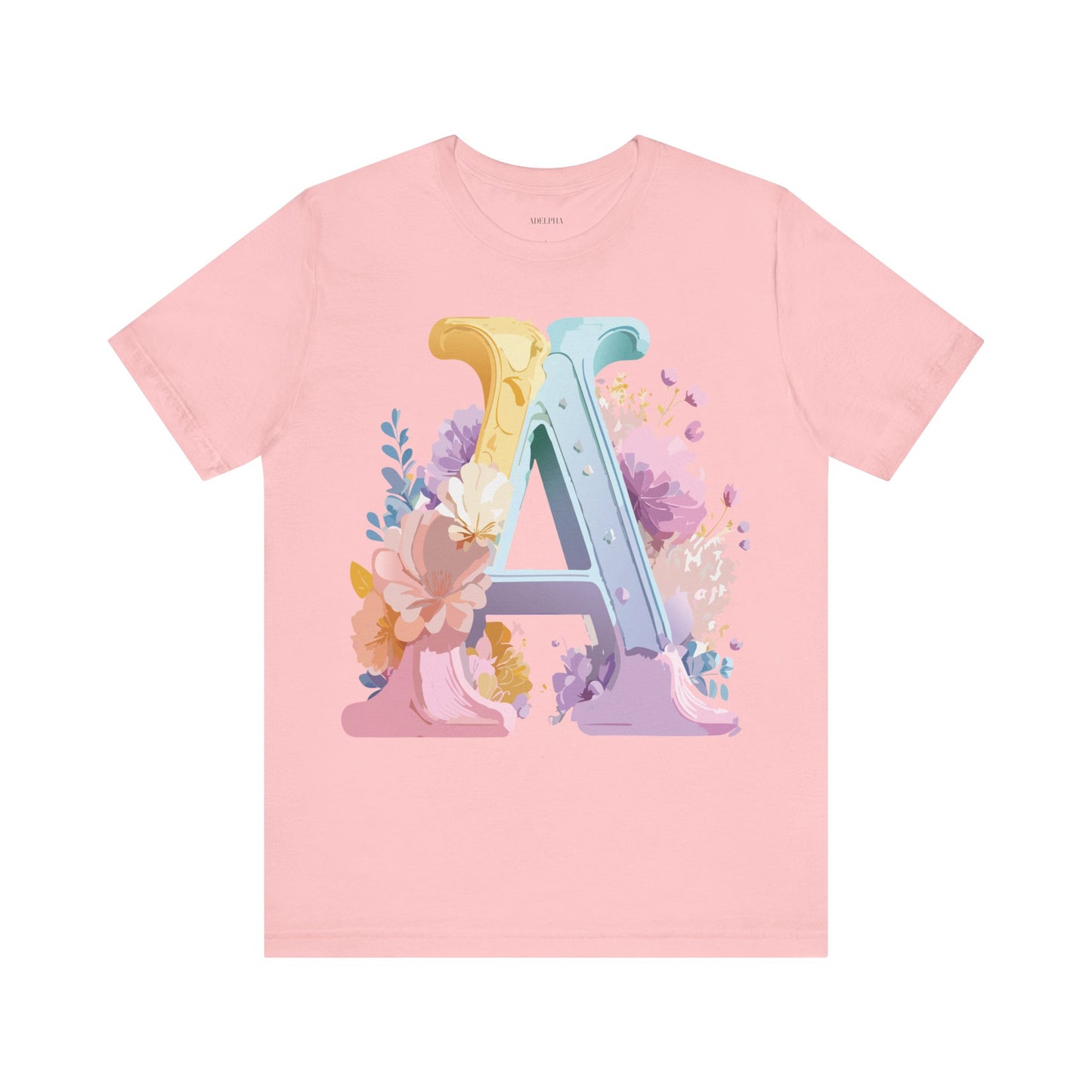 Natural Cotton Tee Shirt - Letters Collection - A Printify