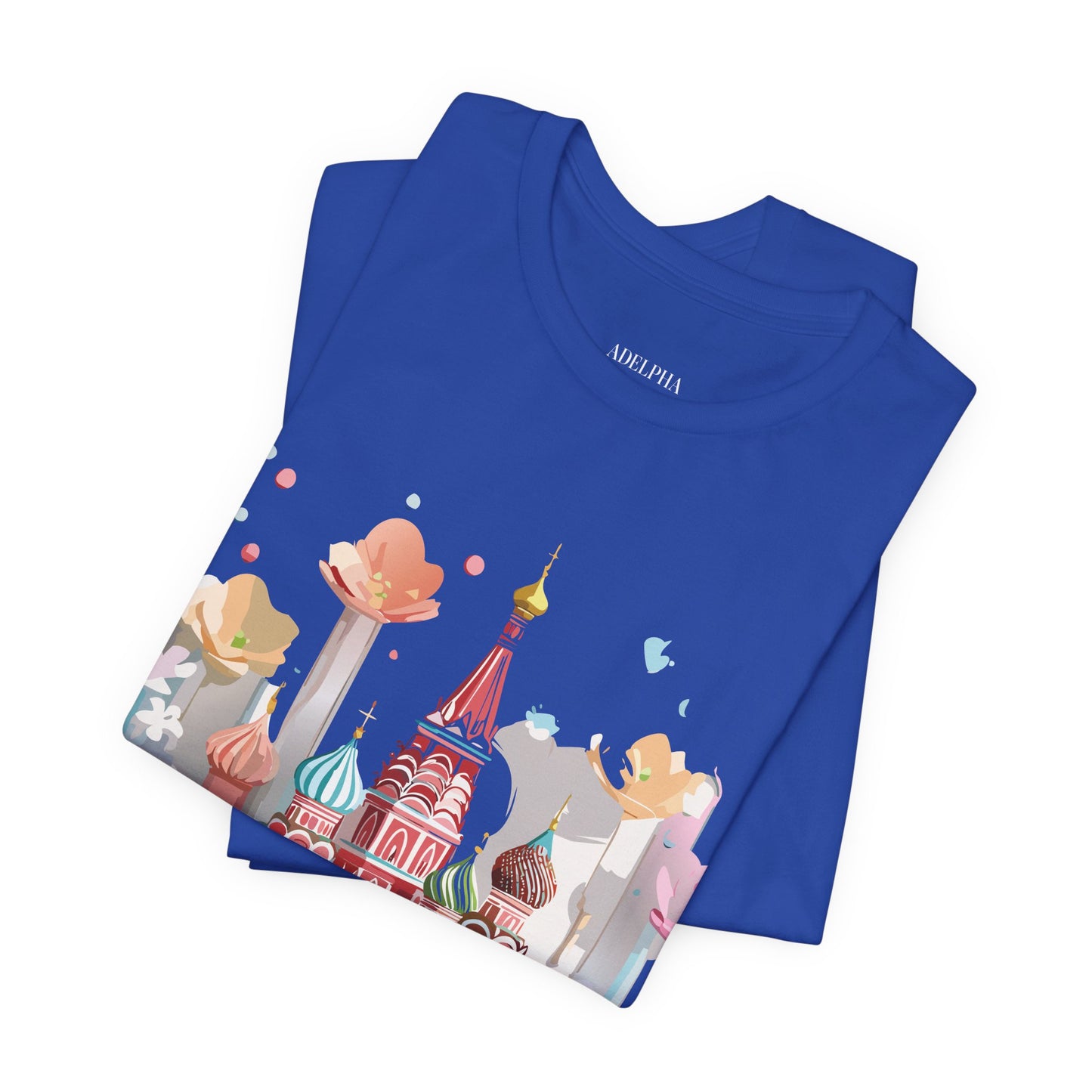 Natural Cotton Tee Shirt - Beautiful Places Collection - Moscow Printify