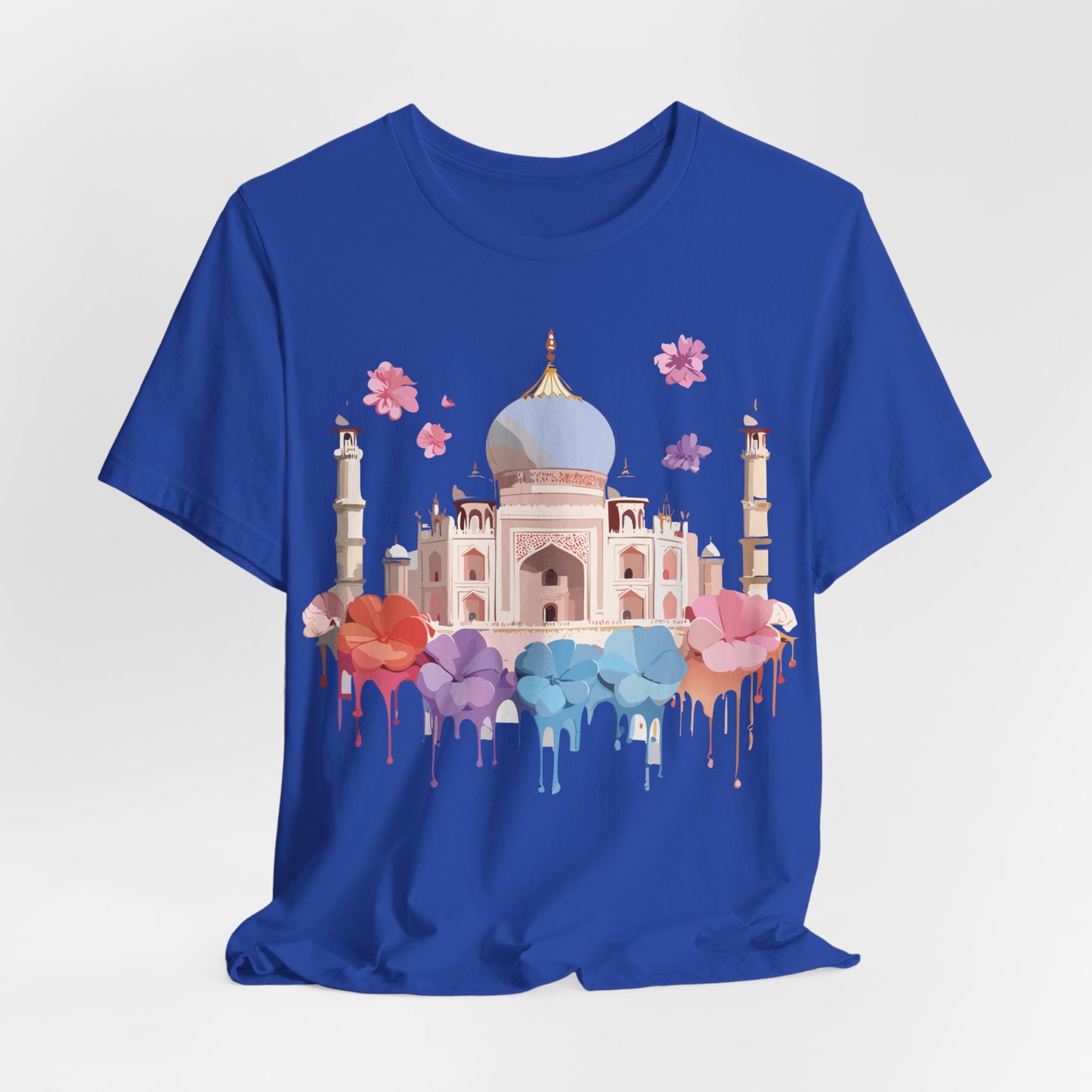 Natural Cotton Tee Shirt - Taj Mahal, India Printify