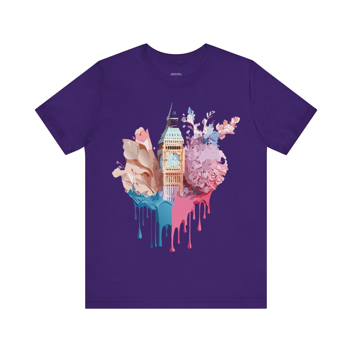 Natural Cotton Tee Shirt - Beautiful Places Collection - London Printify