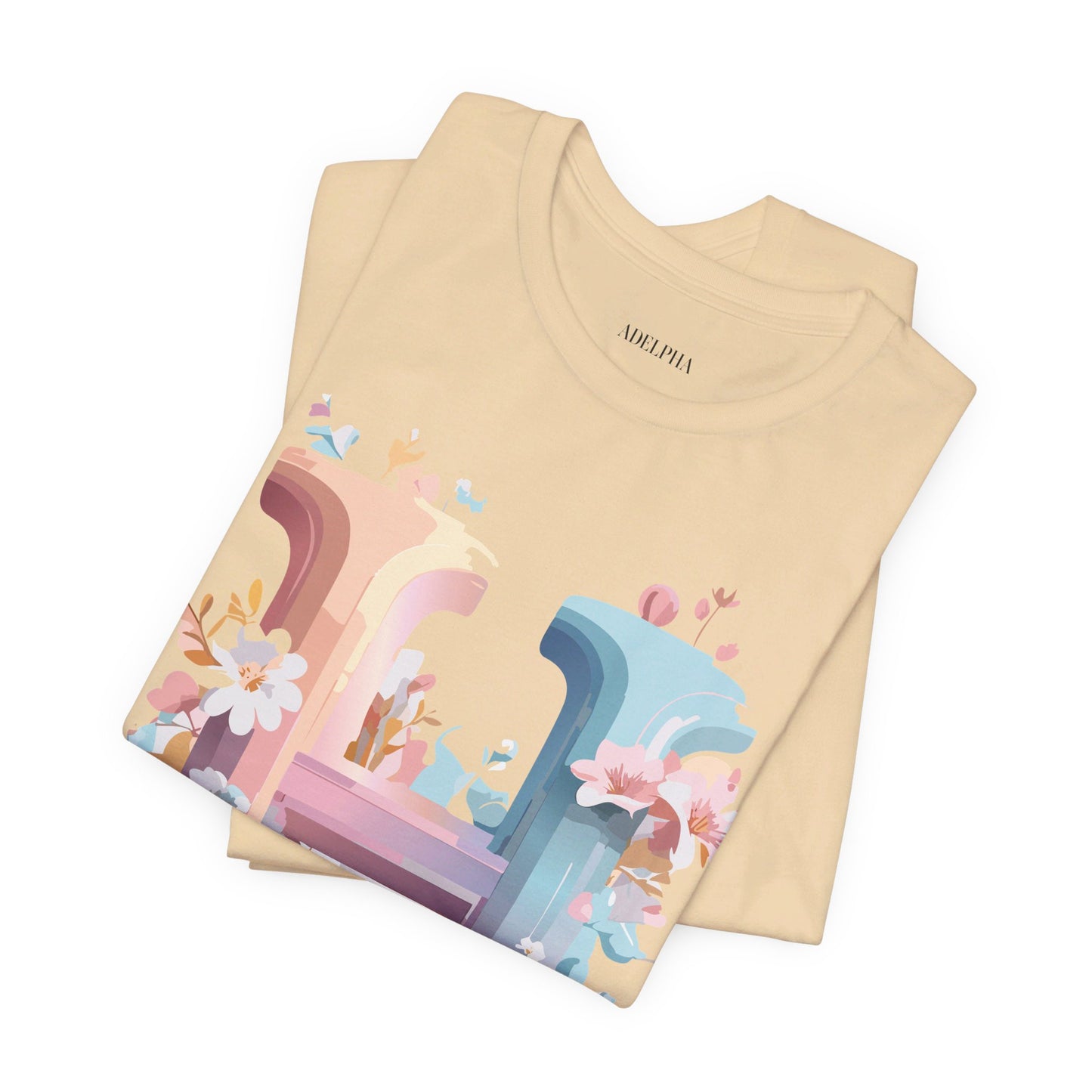 Natural Cotton Tee Shirt - Letters Collection - H Printify