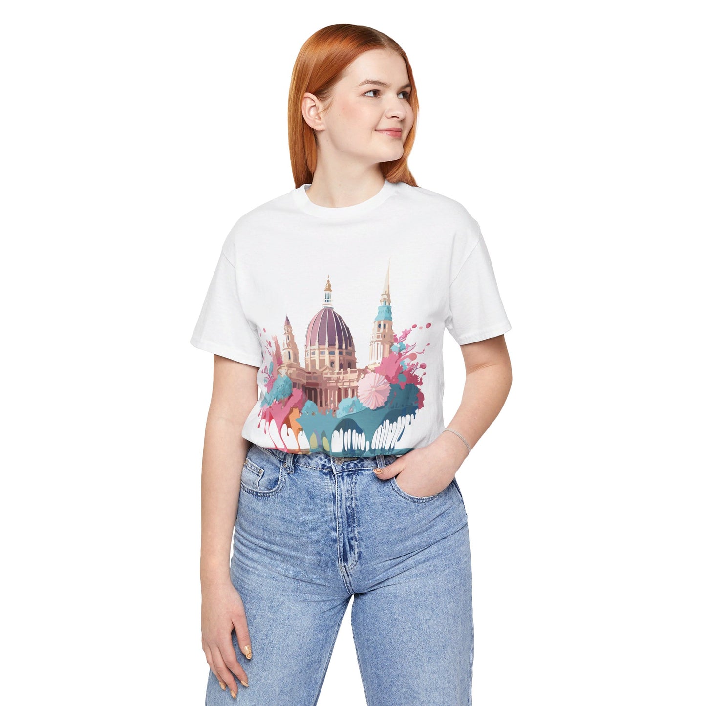 Natural Cotton Tee Shirt - Beautiful Places Collection - Vienna Printify