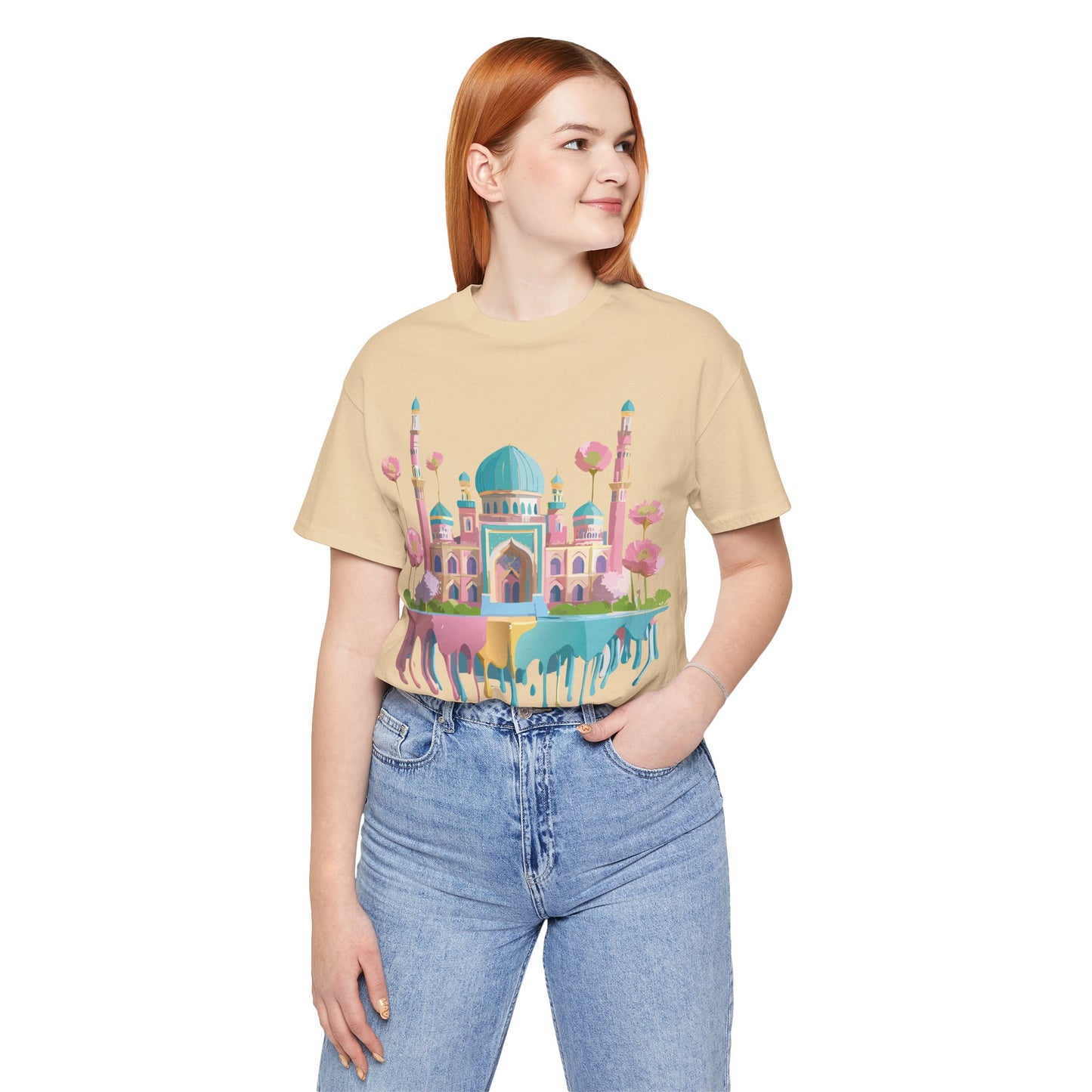Natural Cotton Tee Shirt - Tashkent, Uzbekistan Printify