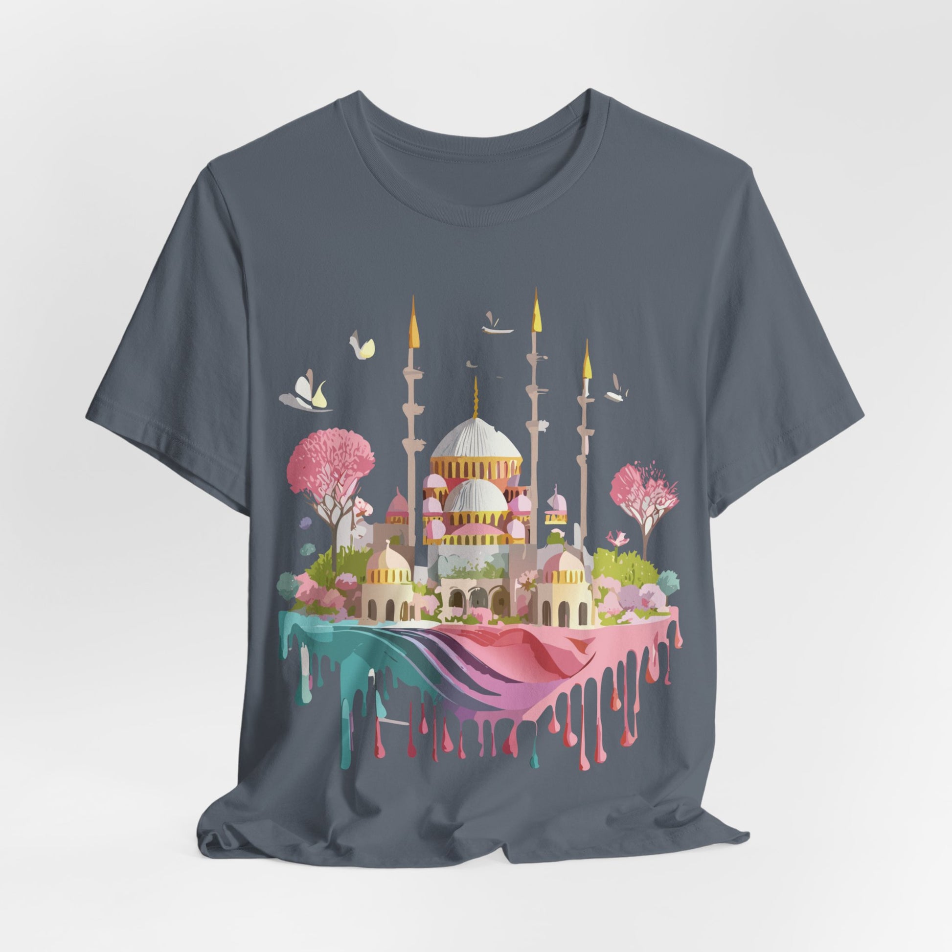 Natural Cotton Tee Shirt - Istanbul, Turkey Printify