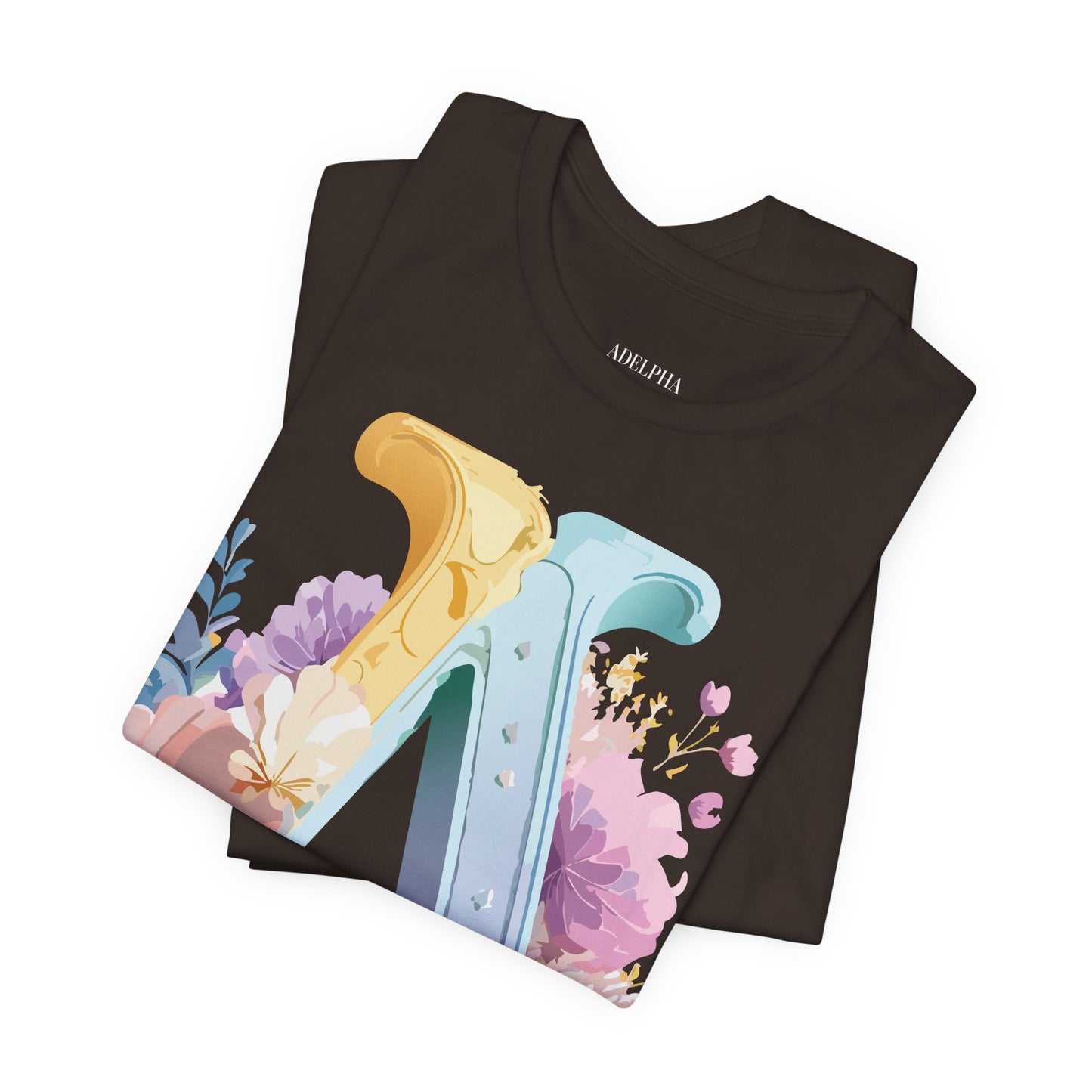 Natural Cotton Tee Shirt - Letters Collection - A Printify