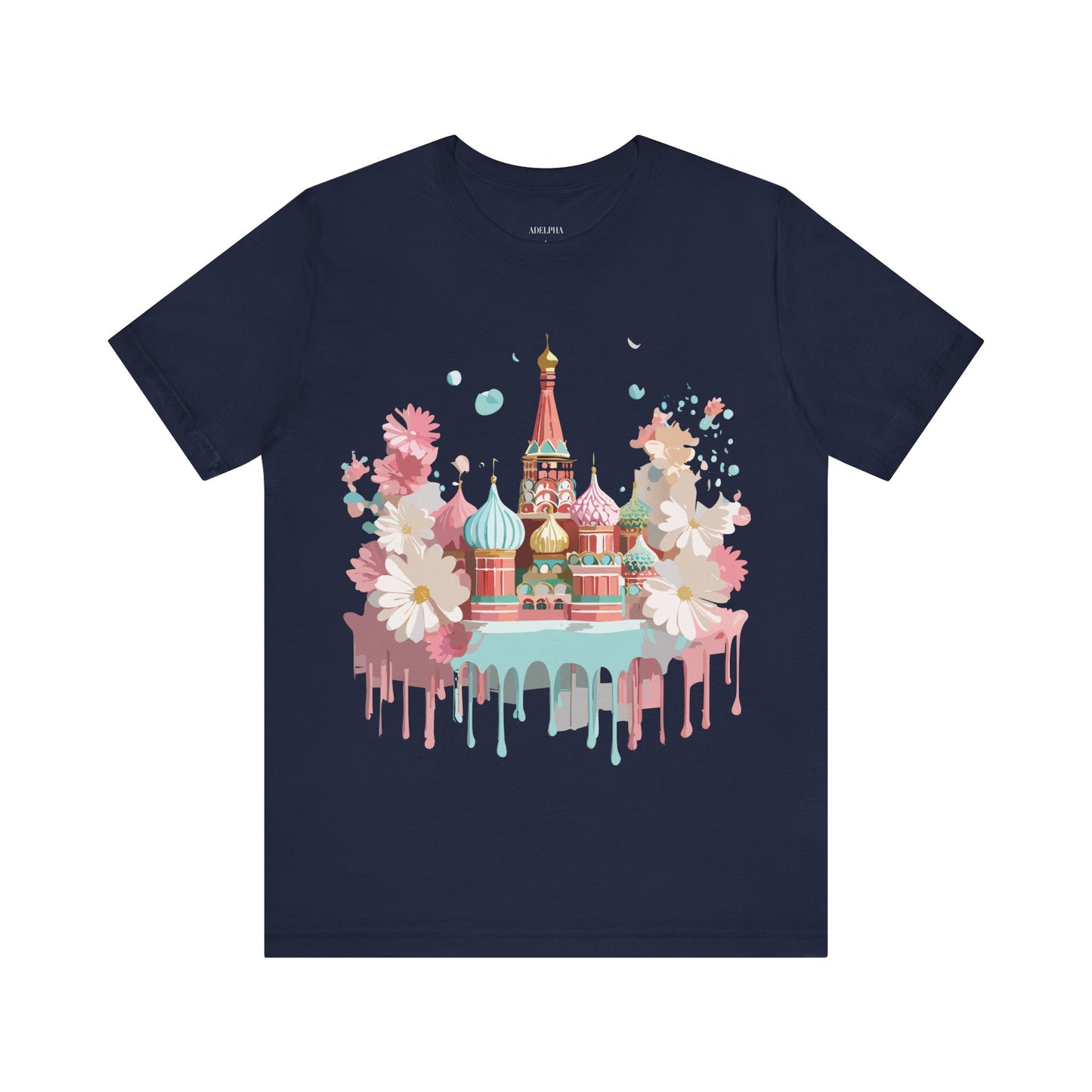 Natural Cotton Tee Shirt - Beautiful Places Collection - Moscow Printify