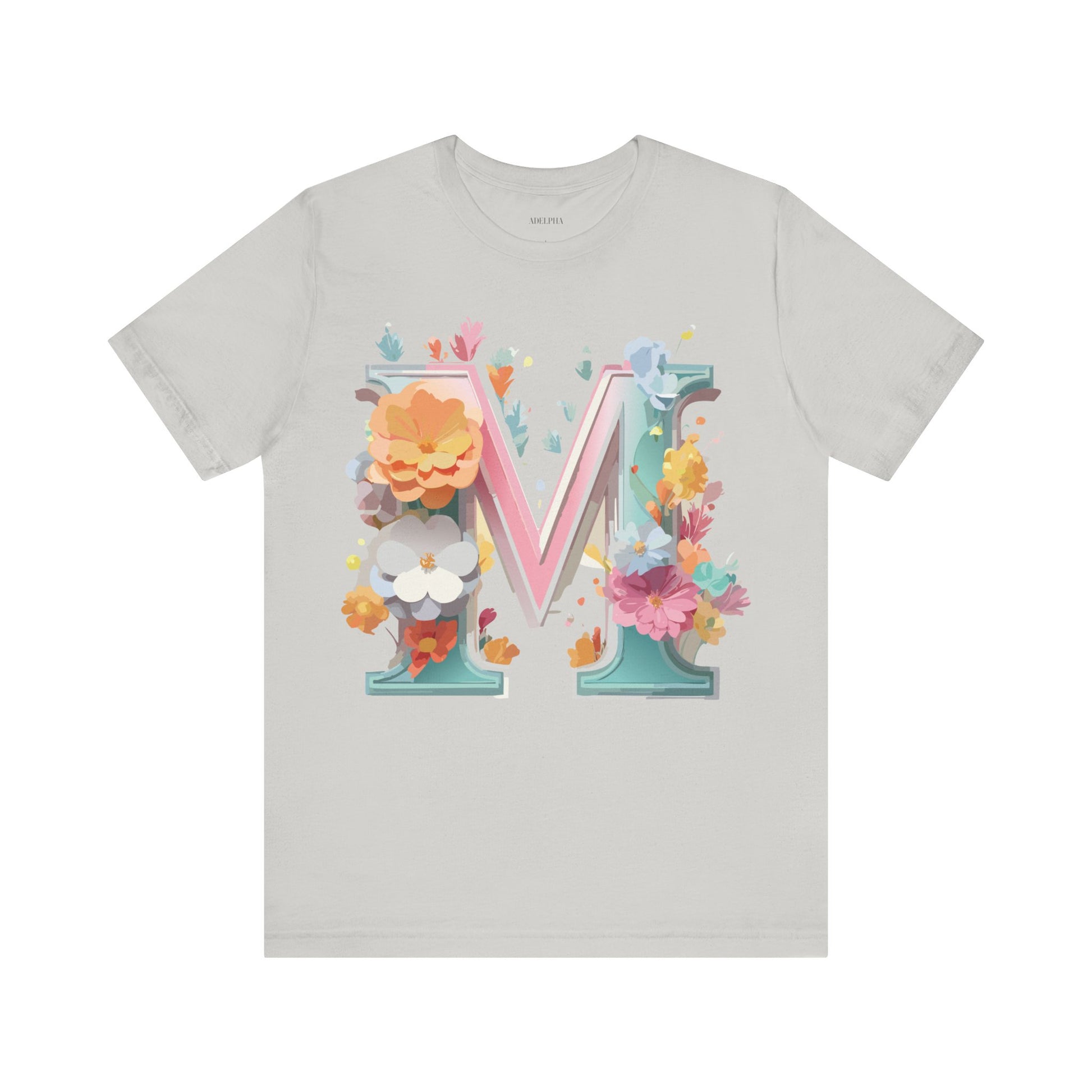 Natural Cotton Tee Shirt - Letters Collection - M Printify