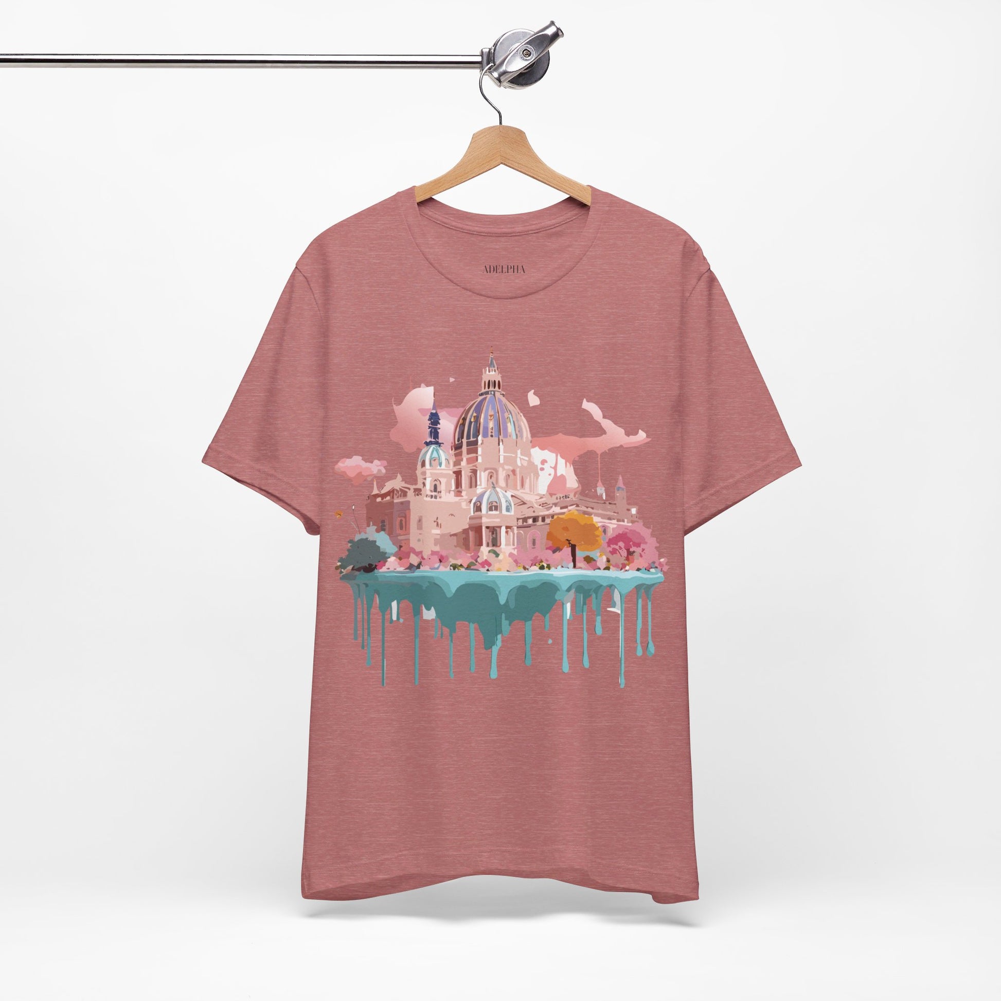 Natural Cotton Tee Shirt - Beautiful Places Collection - Vienna Printify