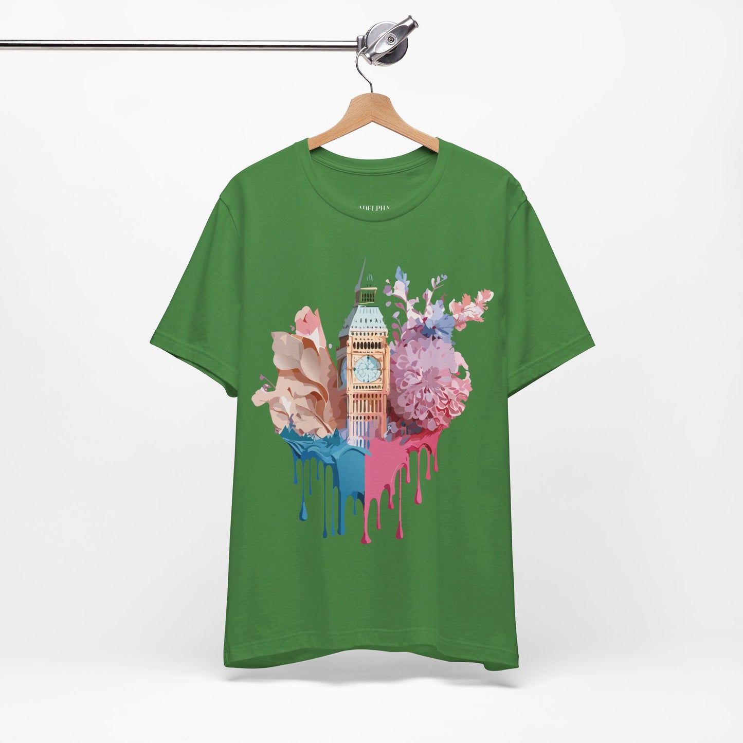 Natural Cotton Tee Shirt - Beautiful Places Collection - London Printify