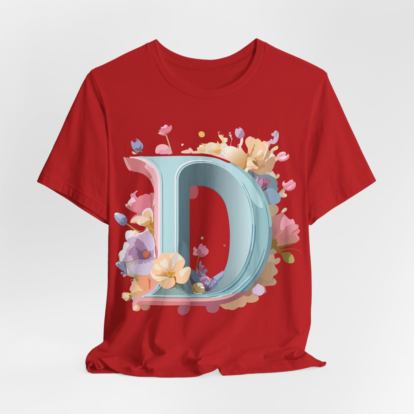 Natural Cotton Tee Shirt - Letters Collection - D Printify