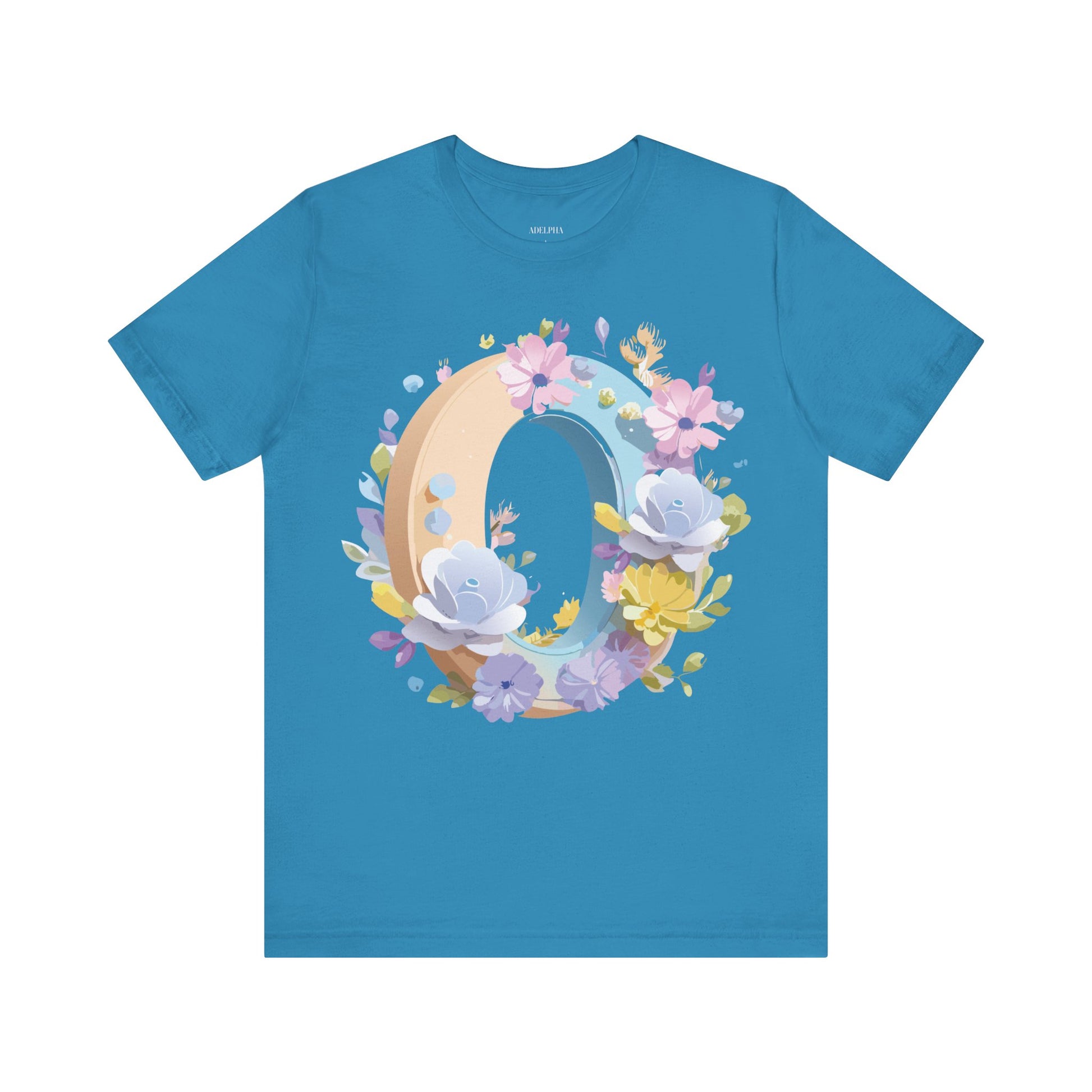 Natural Cotton Tee Shirt - Letters Collection - O Printify