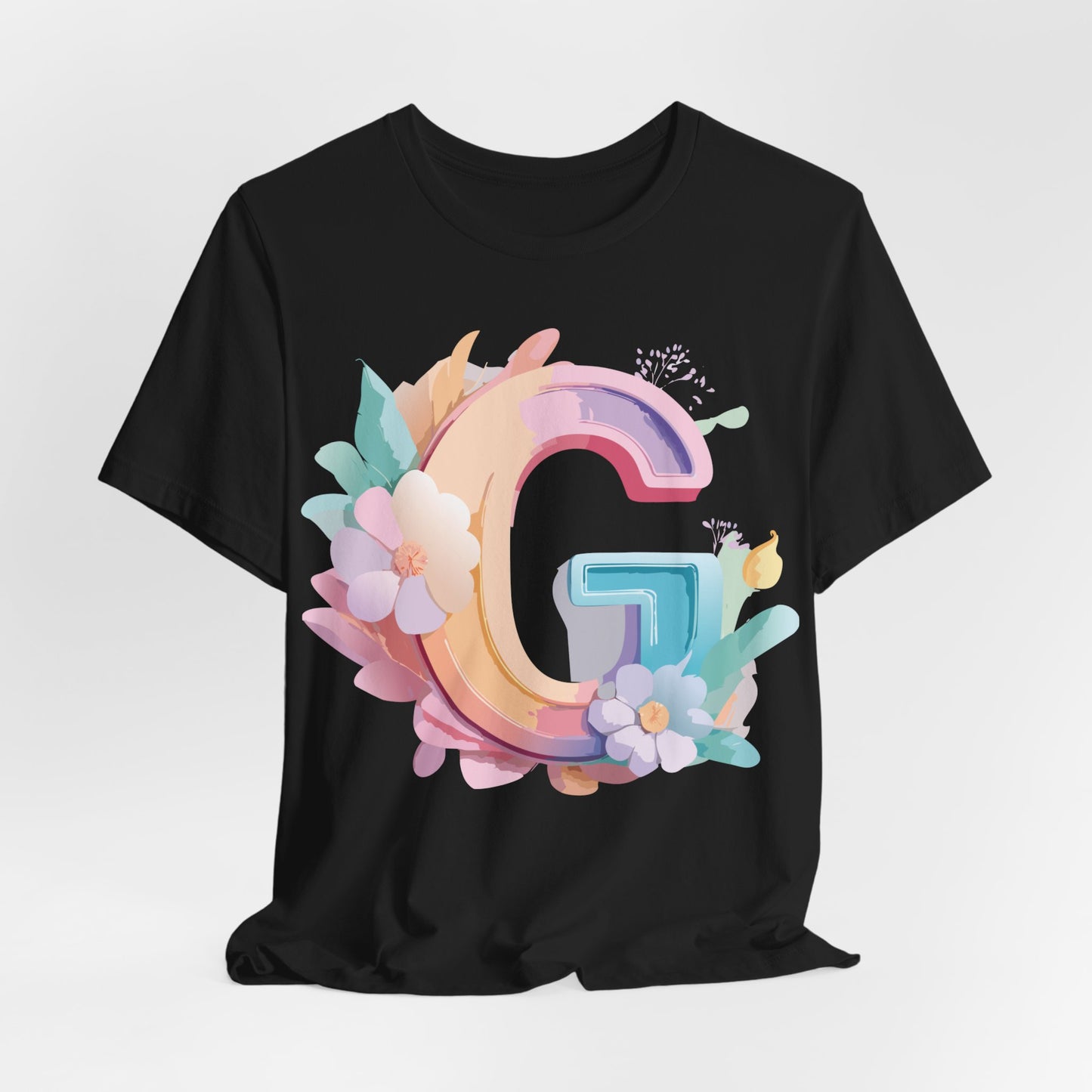 Natural Cotton Tee Shirt - Letters Collection - G Printify