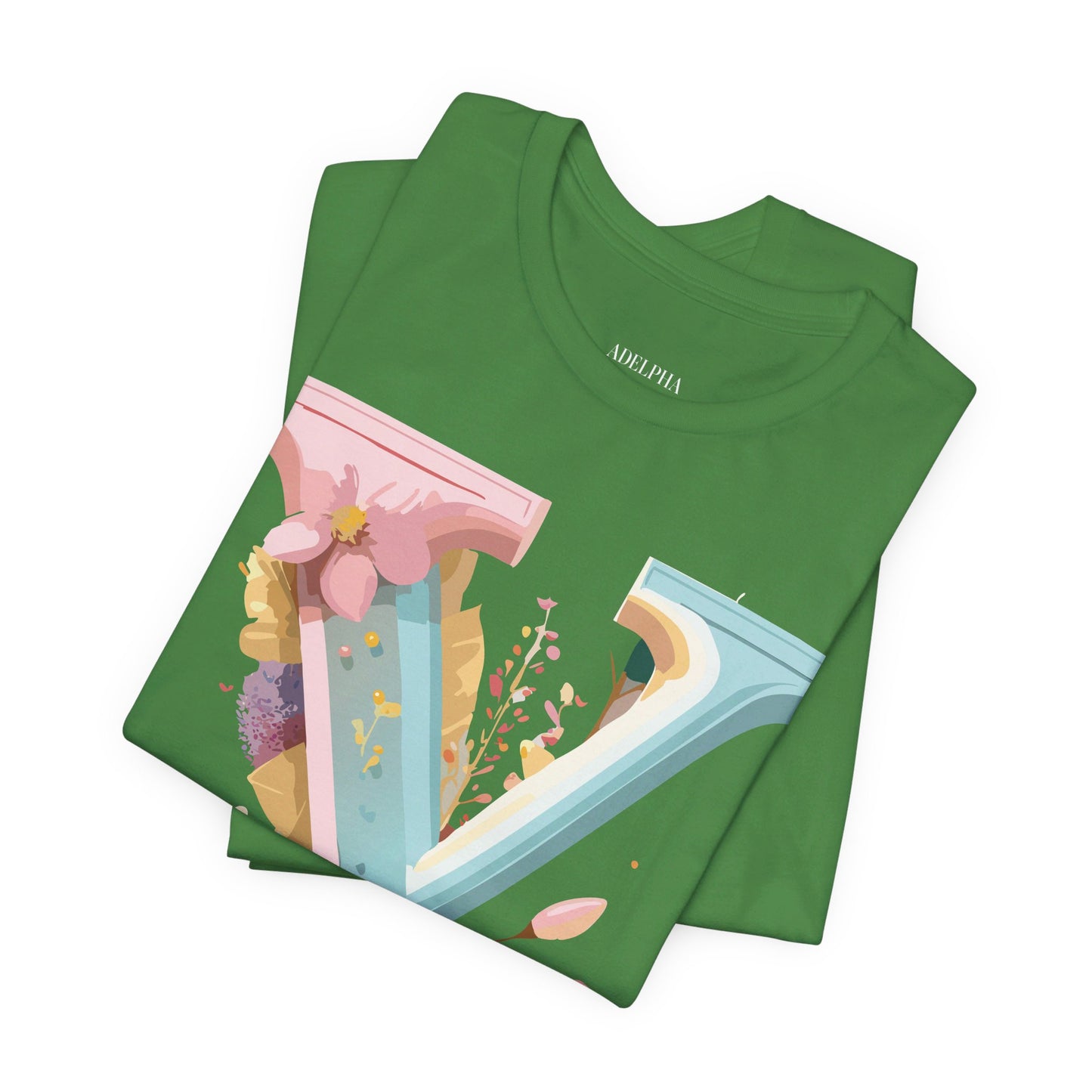 Natural Cotton Tee Shirt - Letters Collection - Y Printify