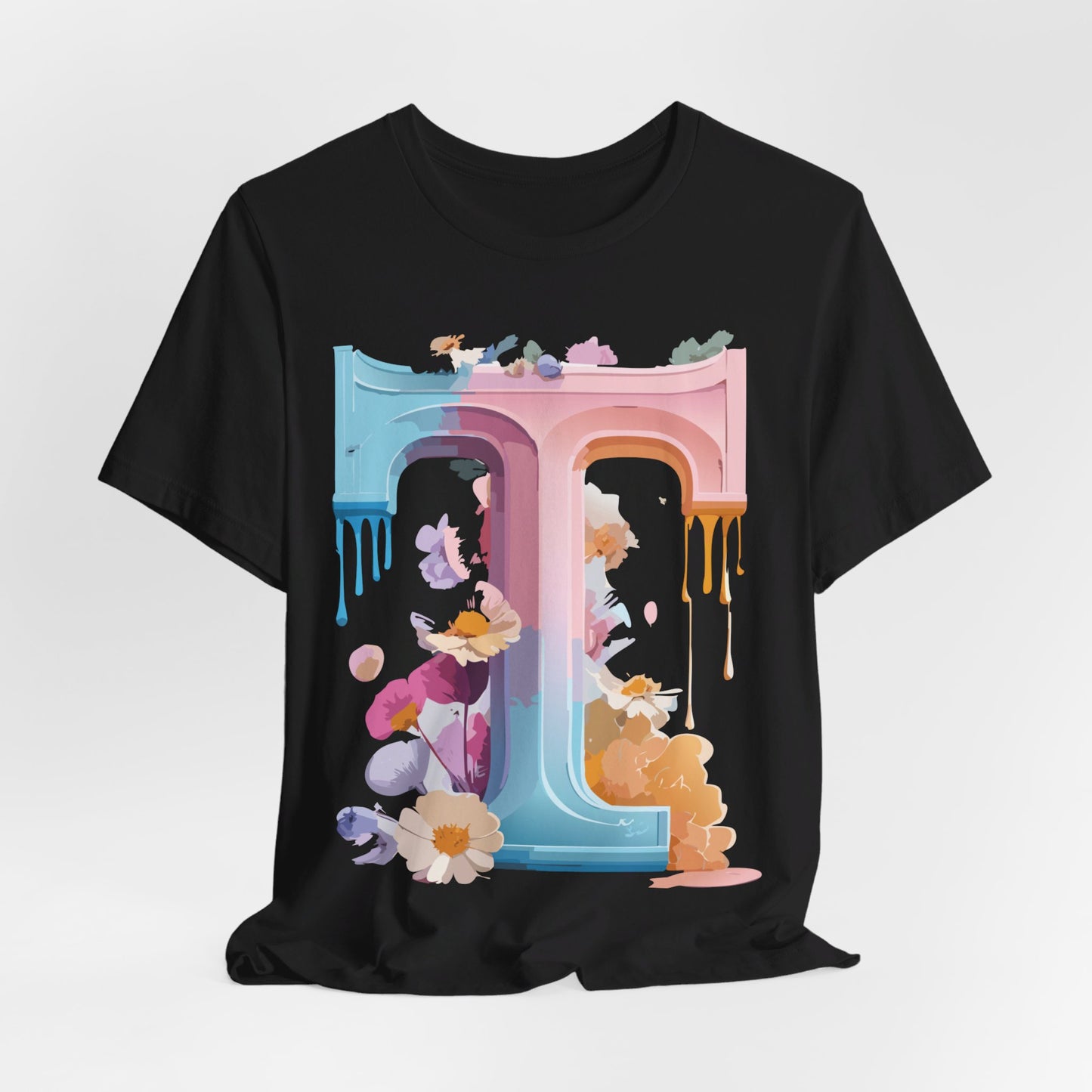 Natural Cotton Tee Shirt - Letters Collection - T Printify