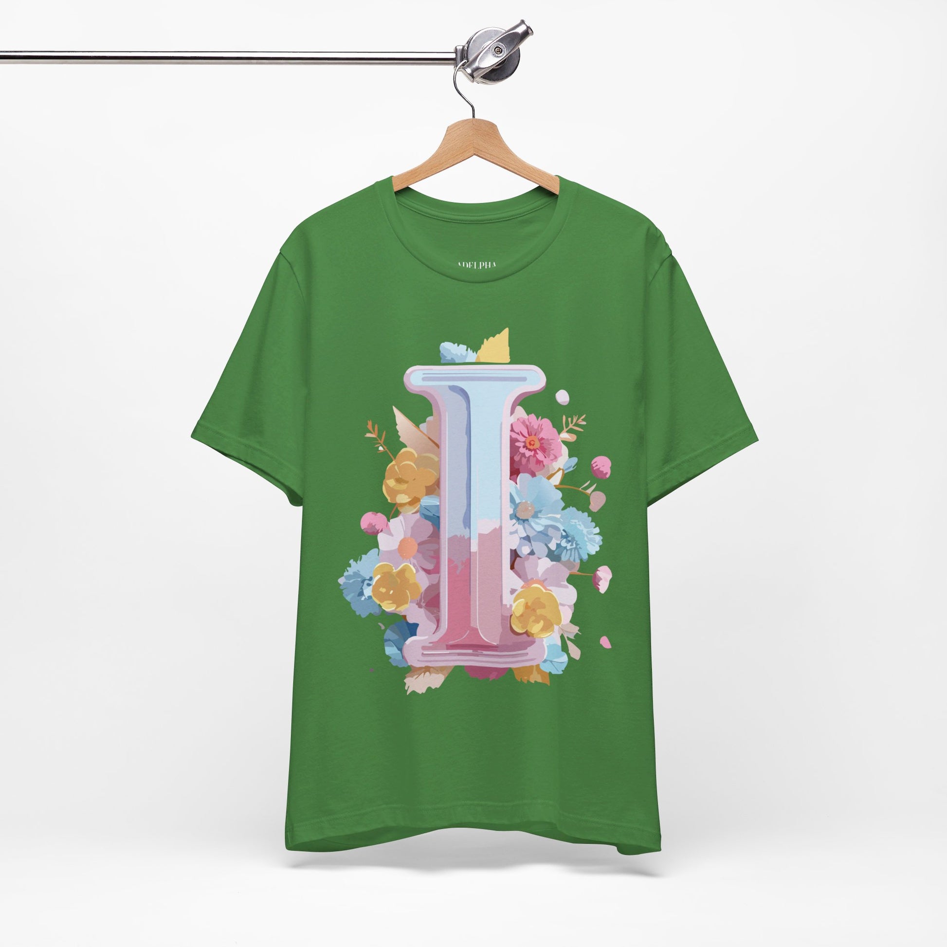 Natural Cotton Tee Shirt - Letters Collection - I Printify