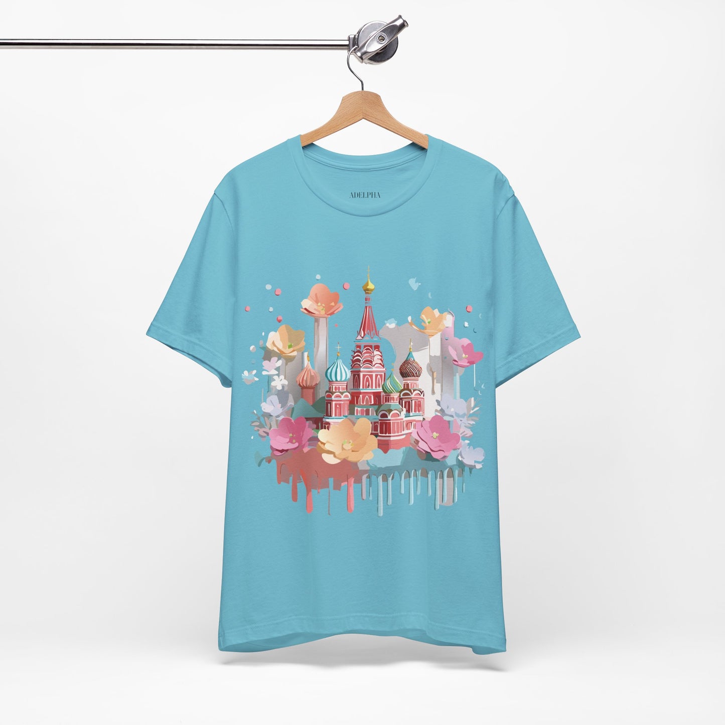 Natural Cotton Tee Shirt - Beautiful Places Collection - Moscow Printify