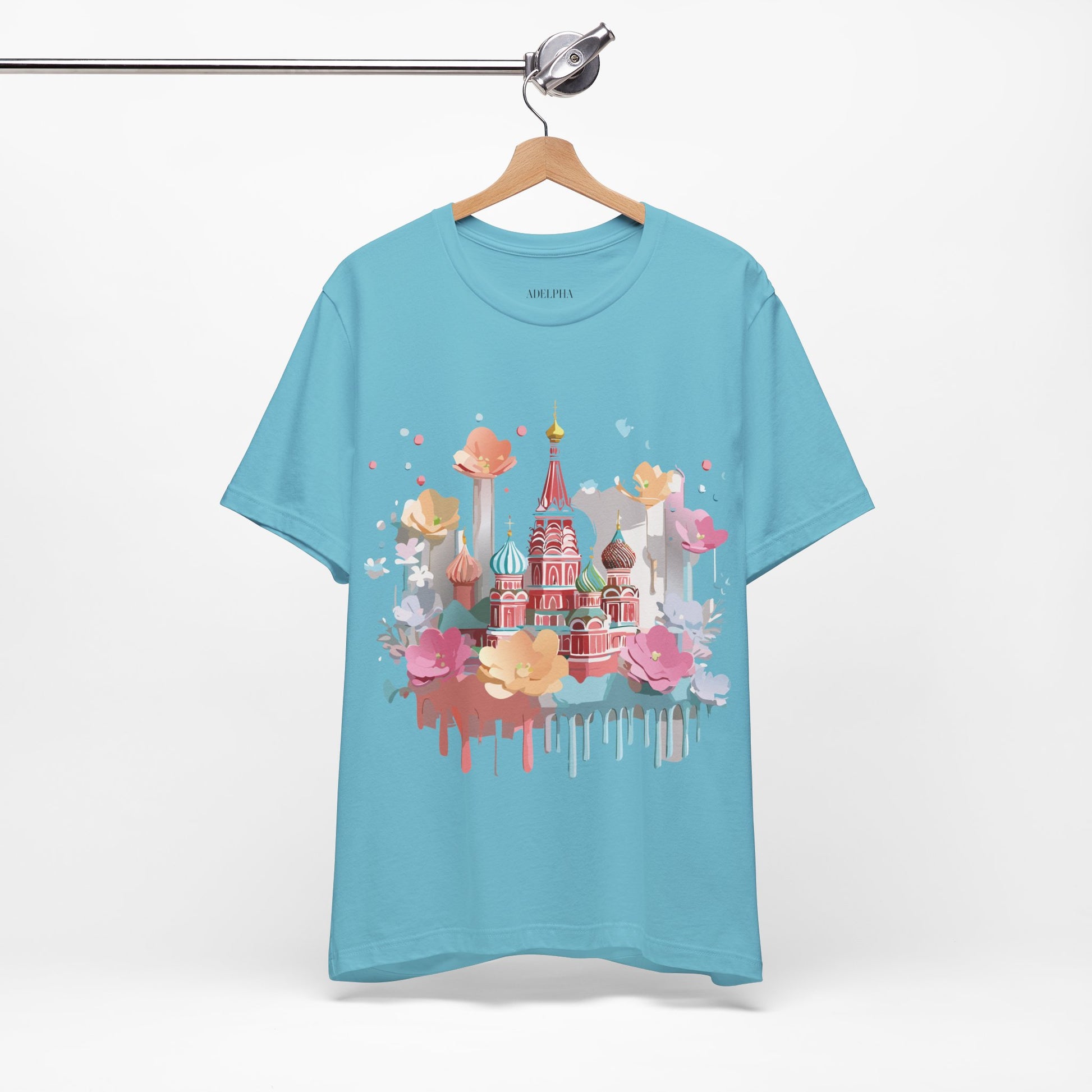 Natural Cotton Tee Shirt - Beautiful Places Collection - Moscow Printify