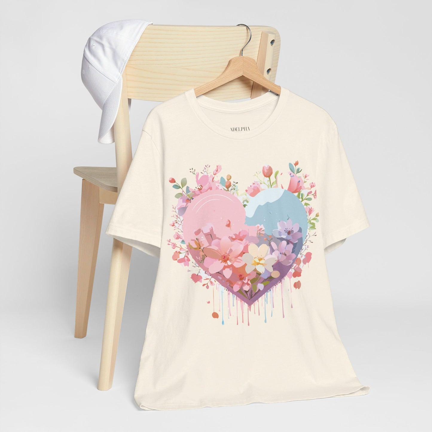 Natural Cotton Tee Shirt - Love story Collection Printify