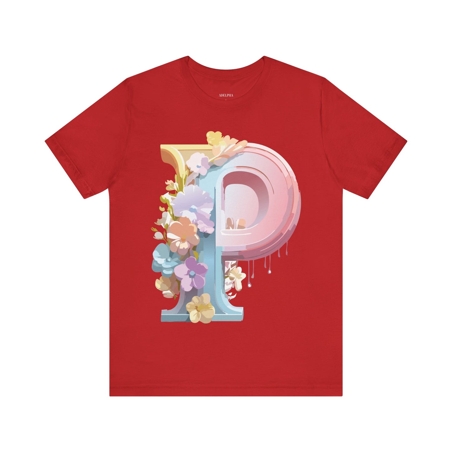 Natural Cotton Tee Shirt - Letters Collection - P Printify