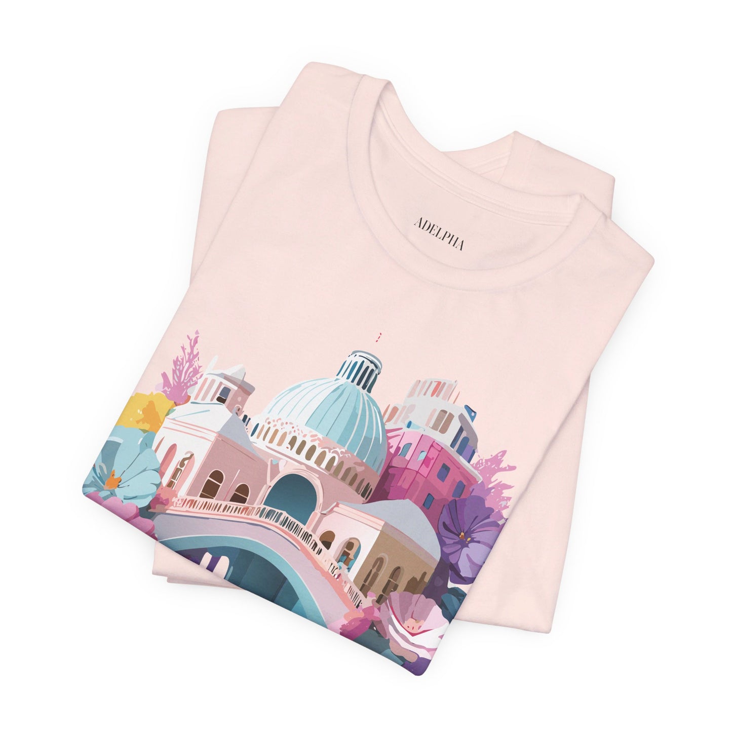 Natural Cotton Tee Shirt - Beautiful Places Collection - Venice Printify