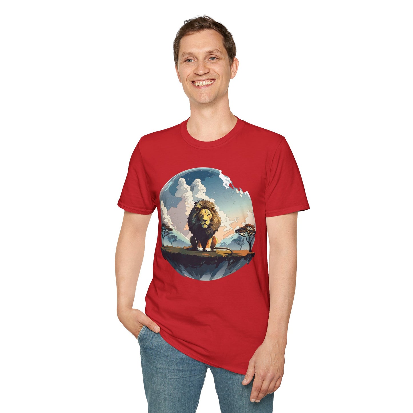 Lion Shirt, Shirt with Lion, Animal Tee, Shirt with Animals