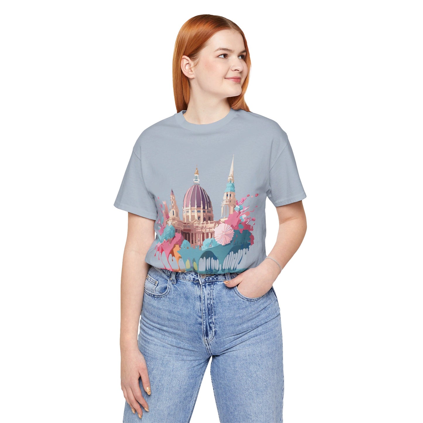 Natural Cotton Tee Shirt - Beautiful Places Collection - Vienna Printify