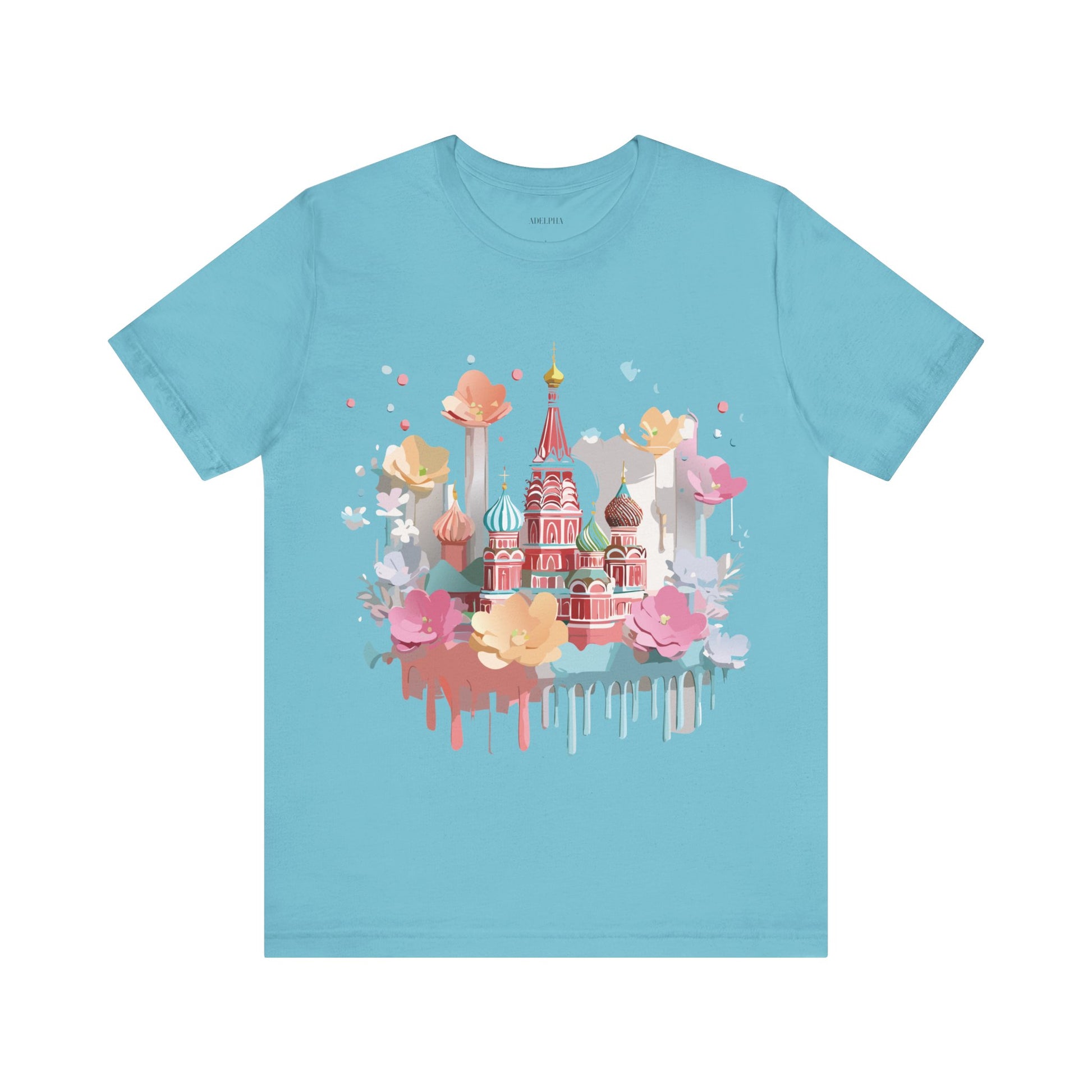 Natural Cotton Tee Shirt - Beautiful Places Collection - Moscow Printify