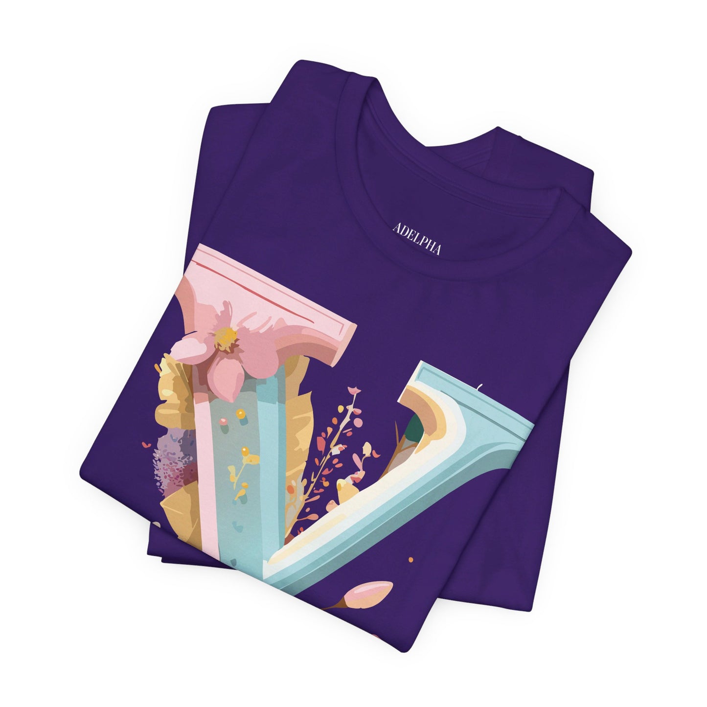 Natural Cotton Tee Shirt - Letters Collection - Y Printify