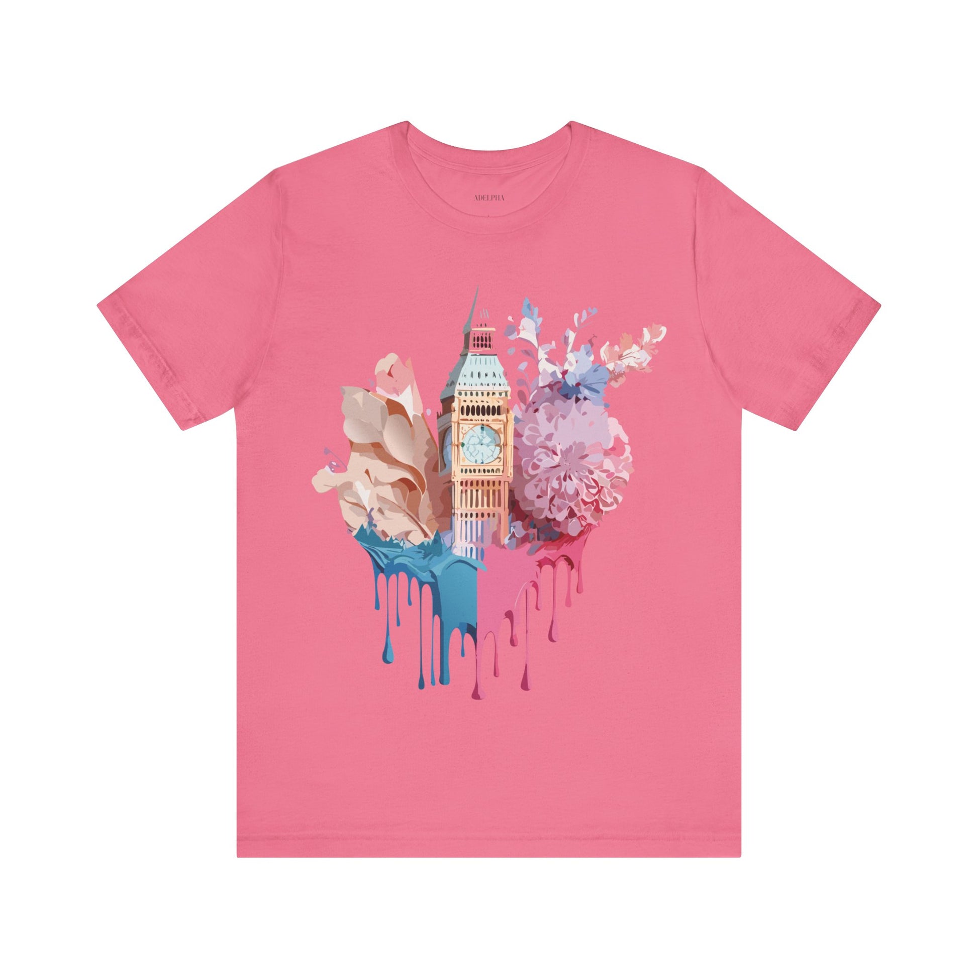Natural Cotton Tee Shirt - Beautiful Places Collection - London Printify