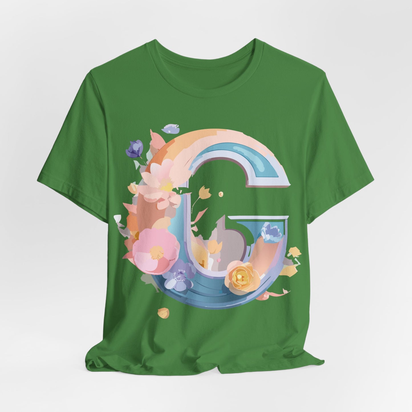 Natural Cotton Tee Shirt - Letters Collection - G Printify