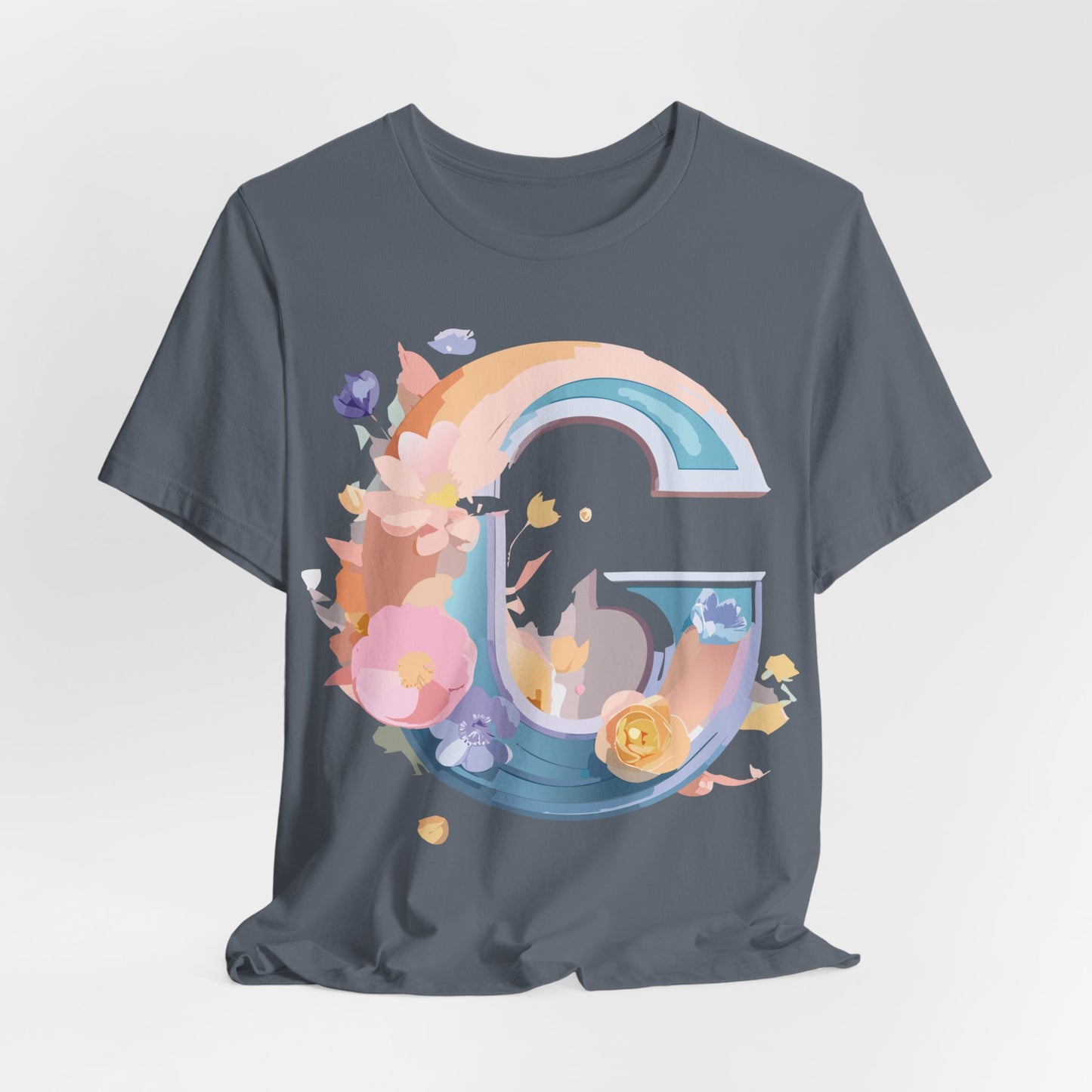 Natural Cotton Tee Shirt - Letters Collection - G Printify