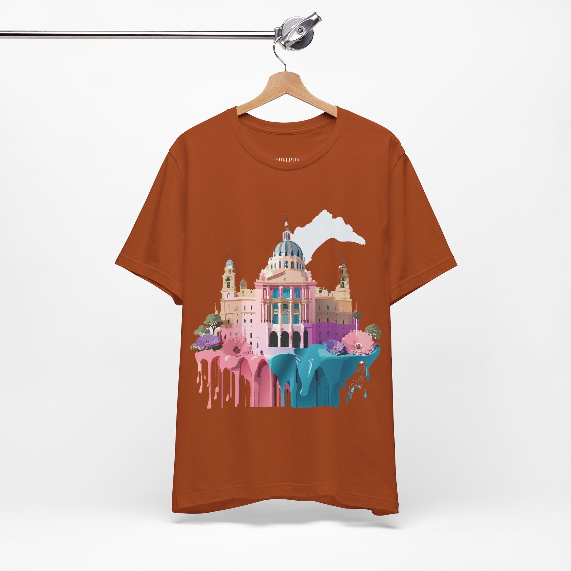 Natural Cotton Tee Shirt - Beautiful Places Collection - Madrid Printify