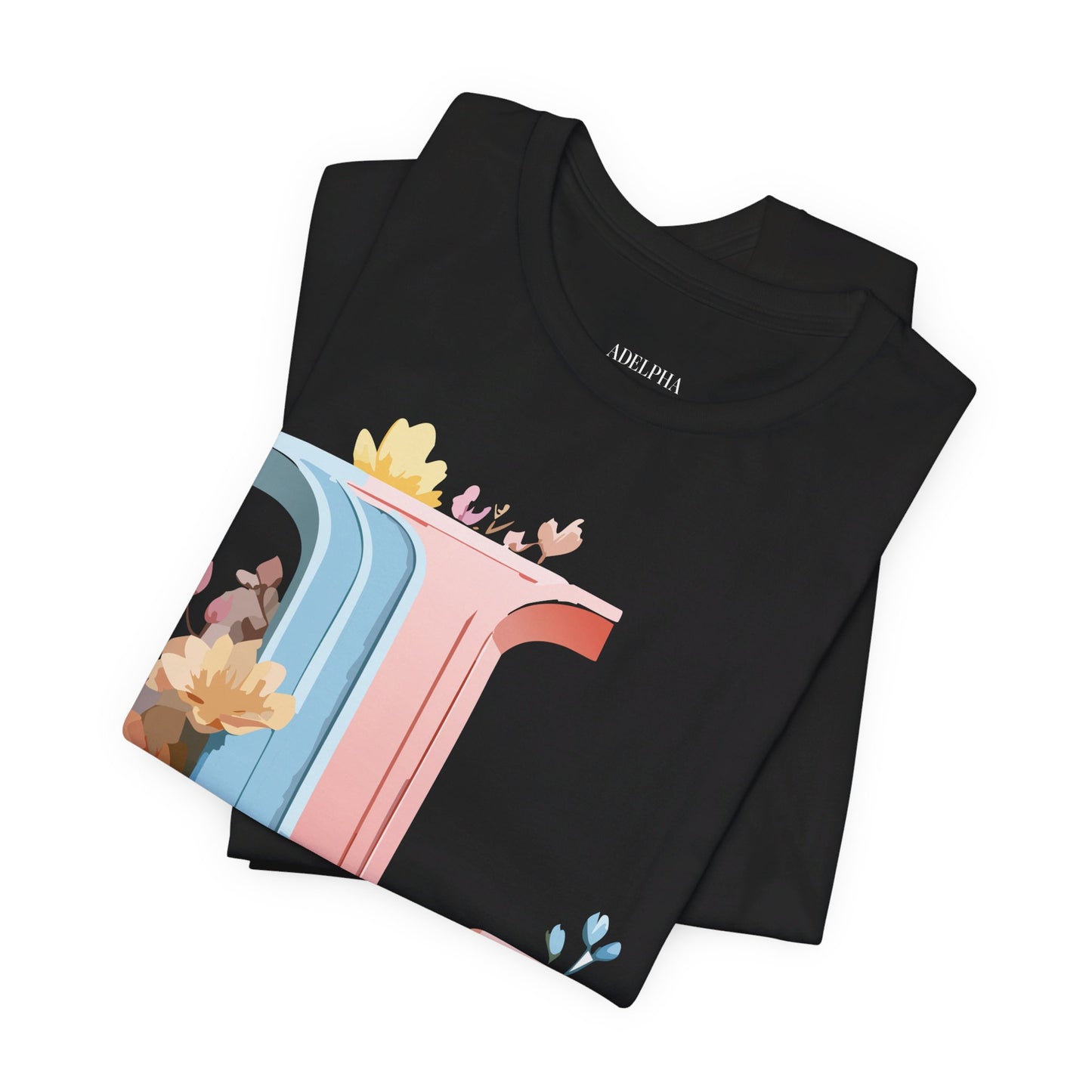 Natural Cotton Tee Shirt - Letters Collection - L Printify