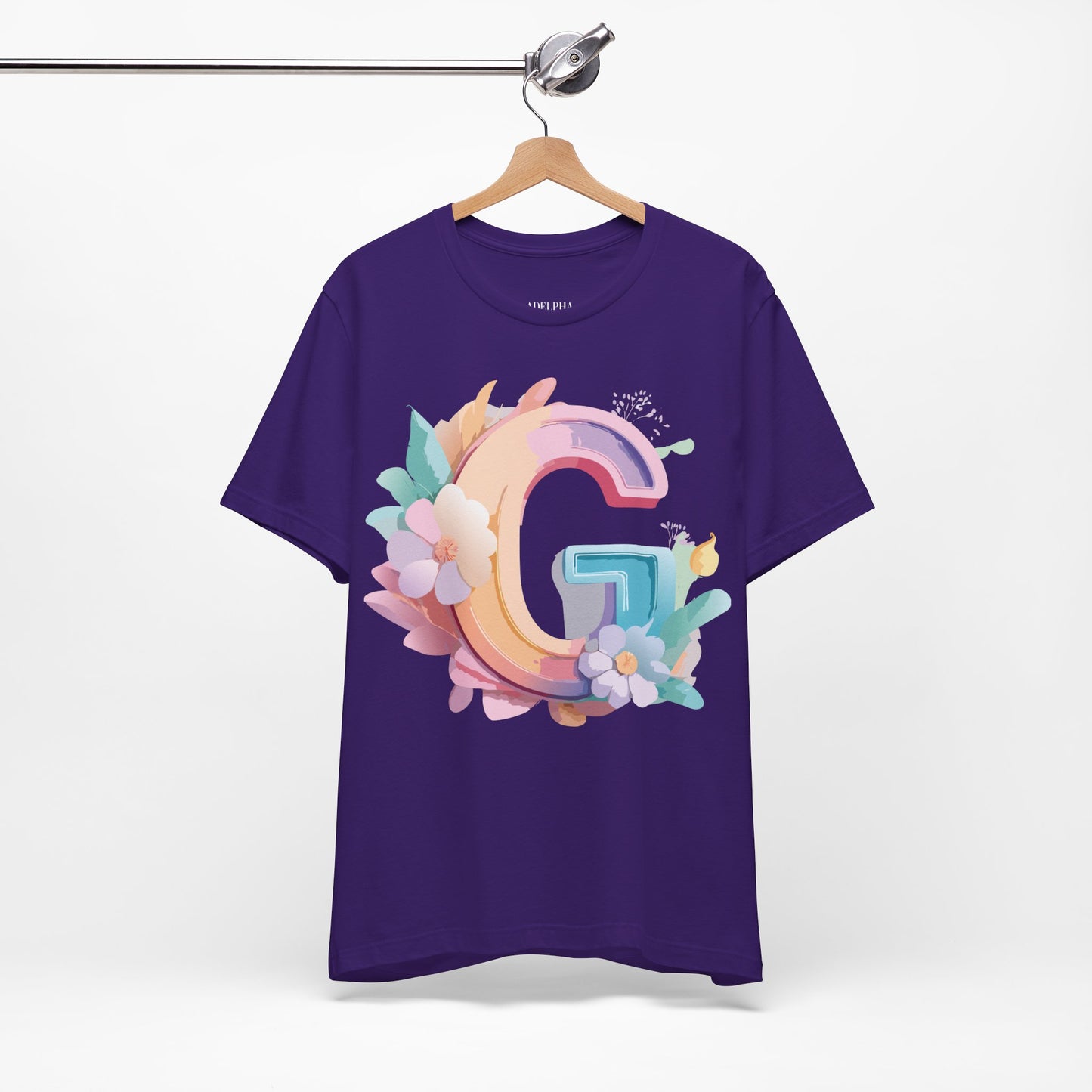 Natural Cotton Tee Shirt - Letters Collection - G Printify