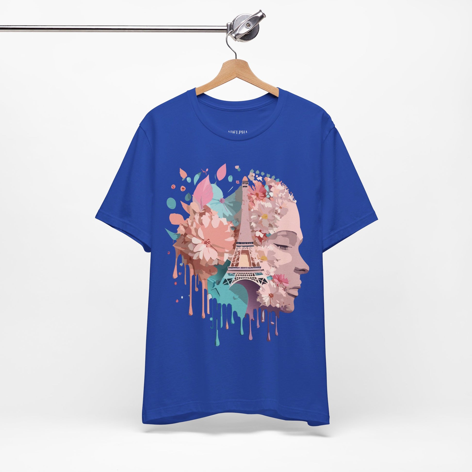 Natural Cotton Tee Shirt - Beautiful Places Collection - Paris Printify
