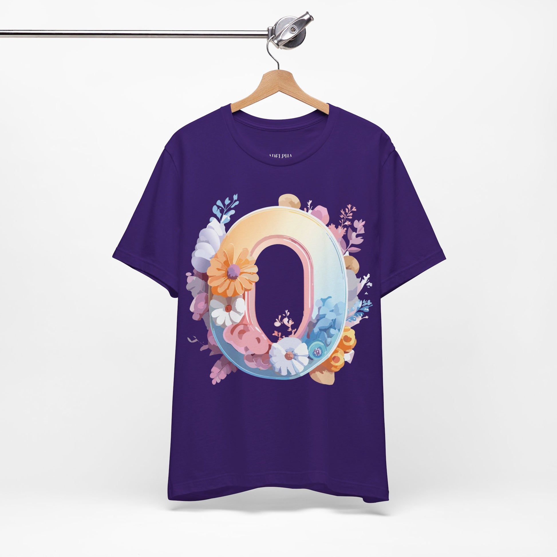 Natural Cotton Tee Shirt - Letters Collection - O Printify