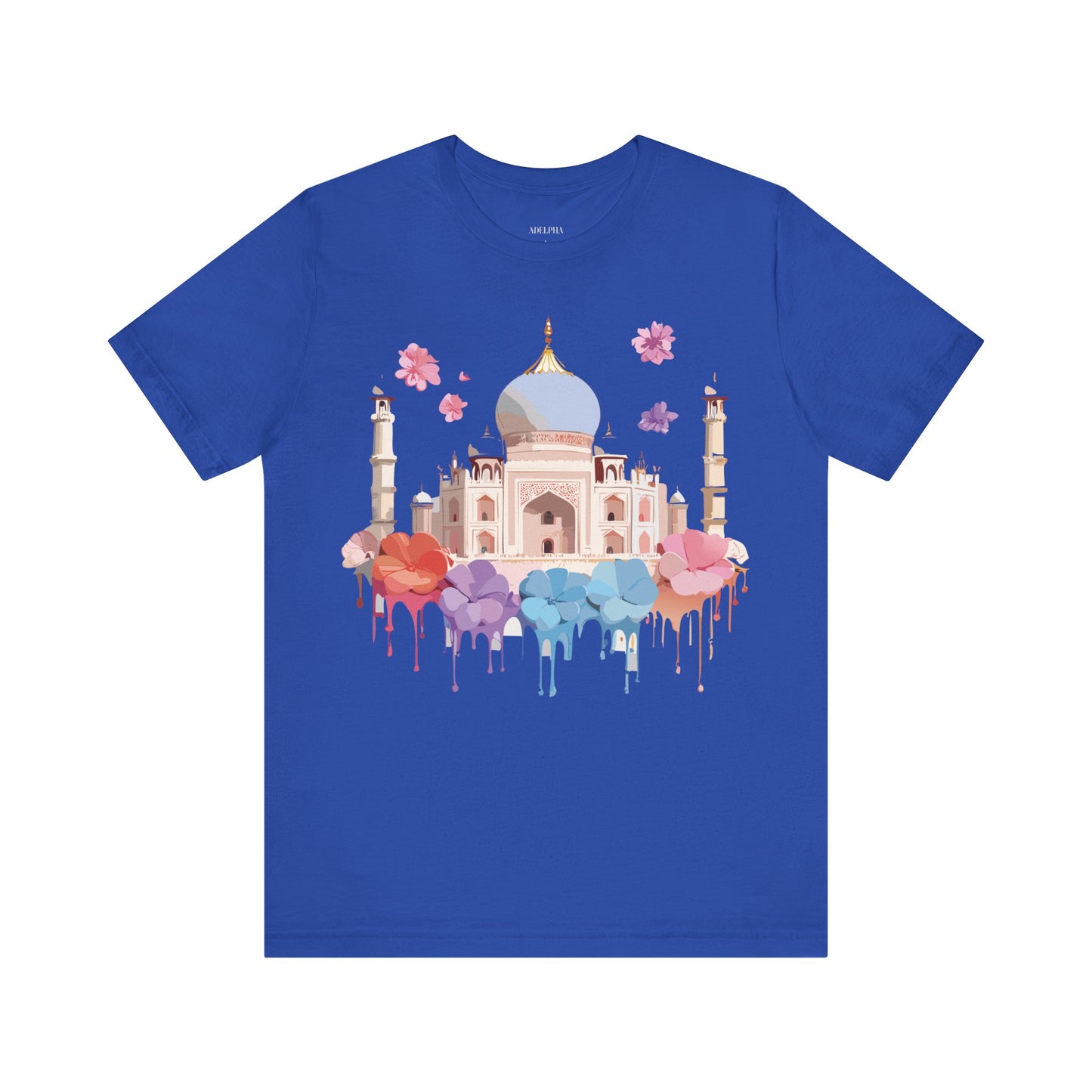 Natural Cotton Tee Shirt - Taj Mahal, India Printify