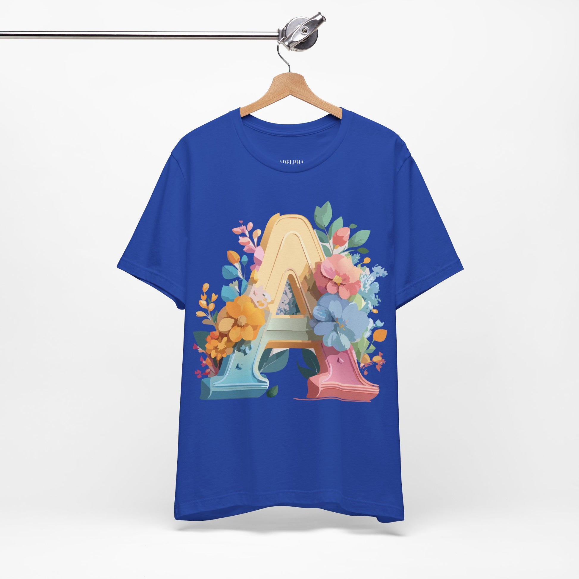 Natural Cotton Tee Shirt - Letters Collection - A Printify