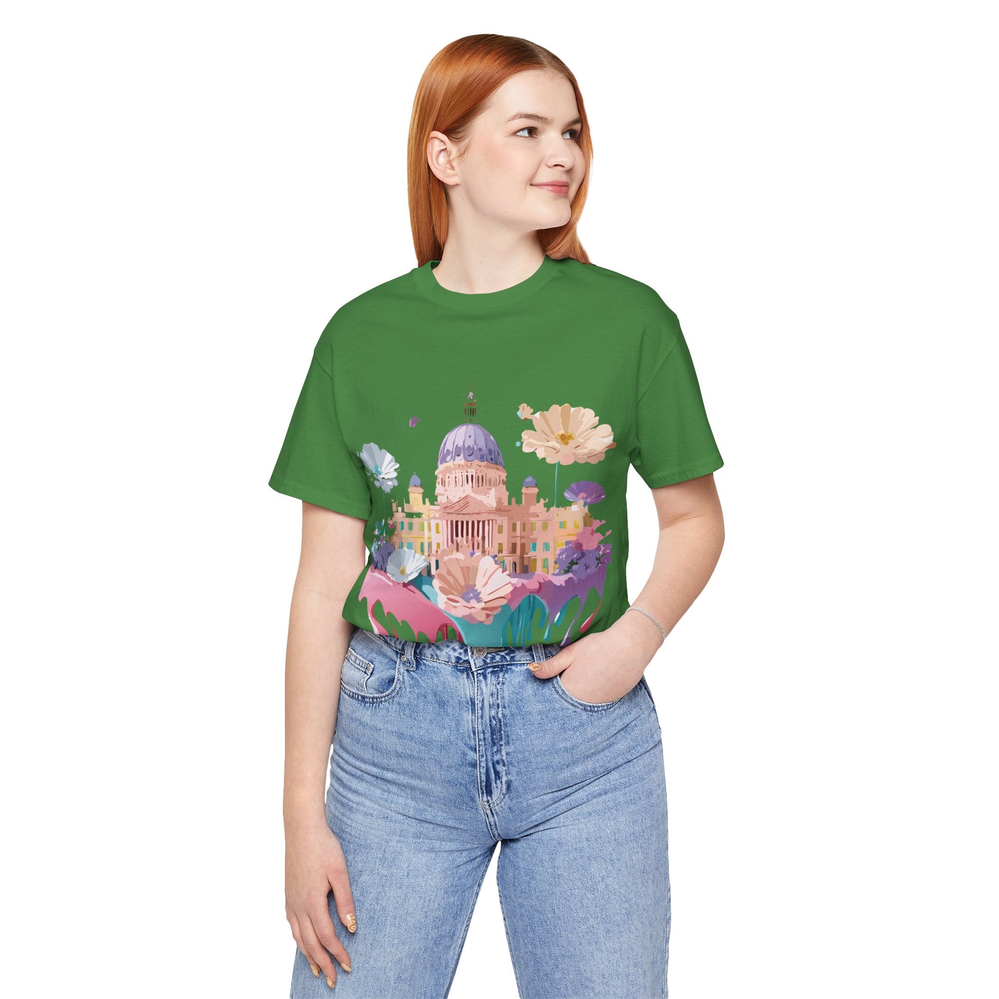 Natural Cotton Tee Shirt - Beautiful Places Collection - Madrid Printify