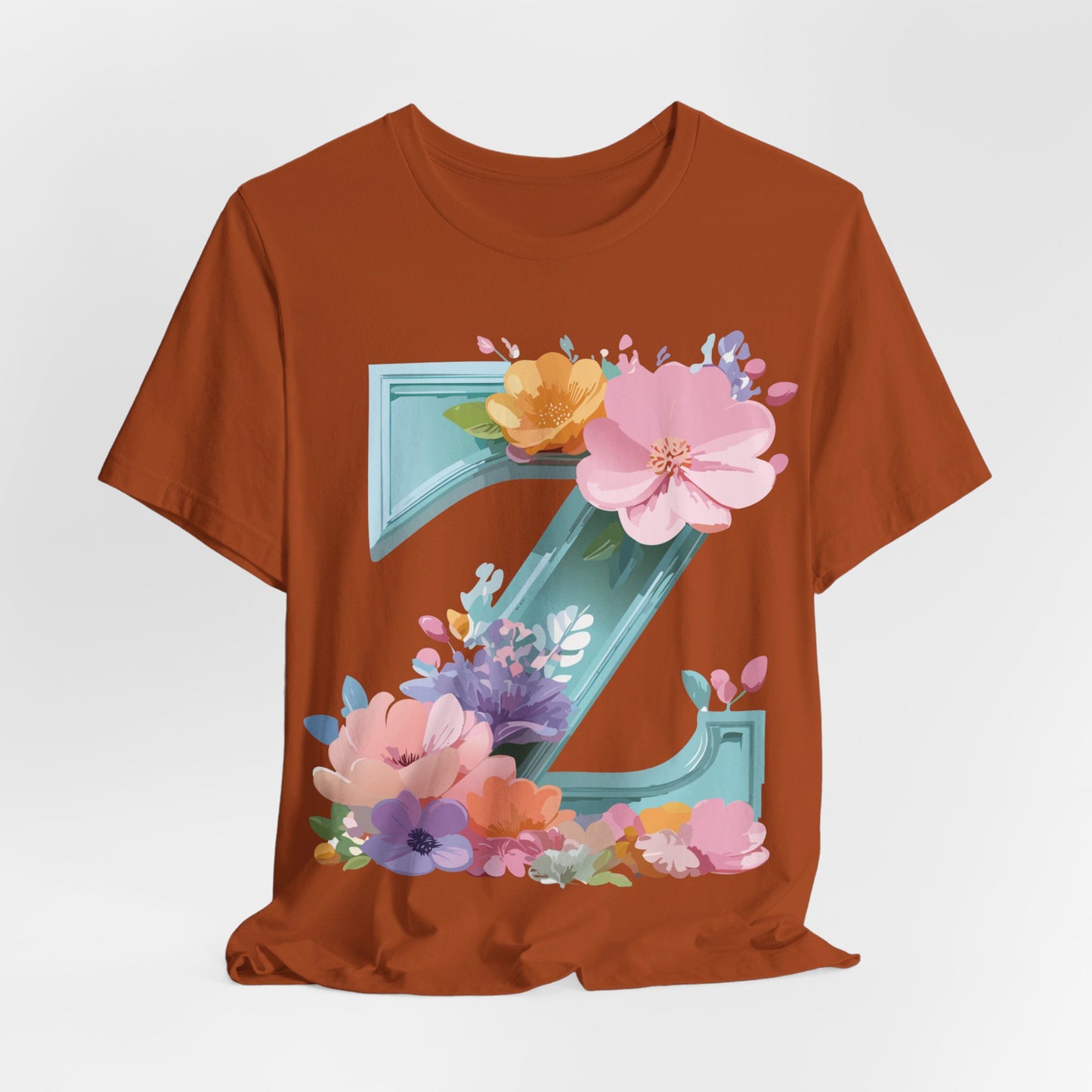 Natural Cotton Tee Shirt - Letters Collection - Z Printify
