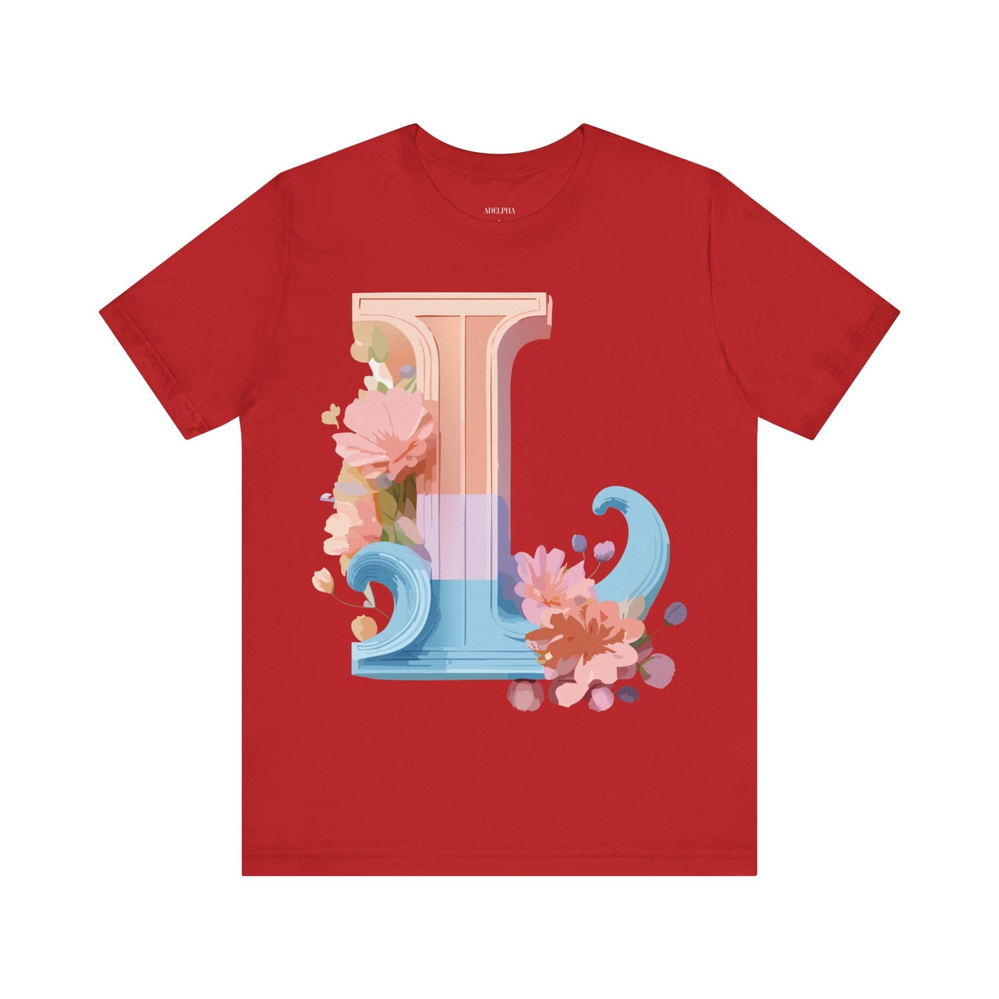 Natural Cotton Tee Shirt - Letters Collection - L Printify