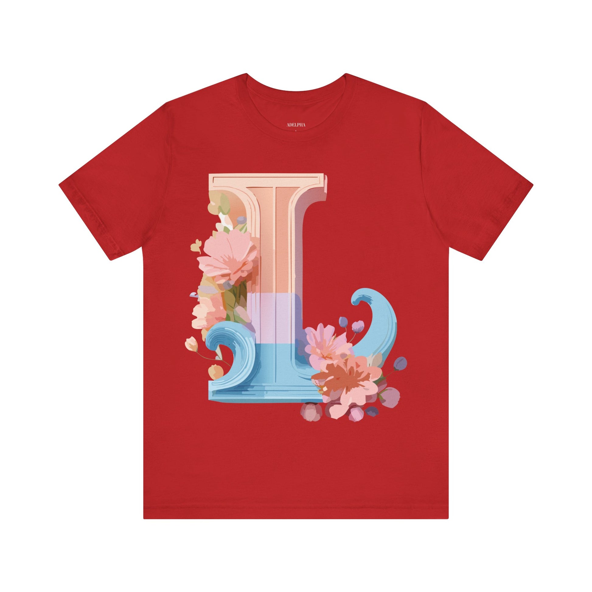 Natural Cotton Tee Shirt - Letters Collection - L Printify
