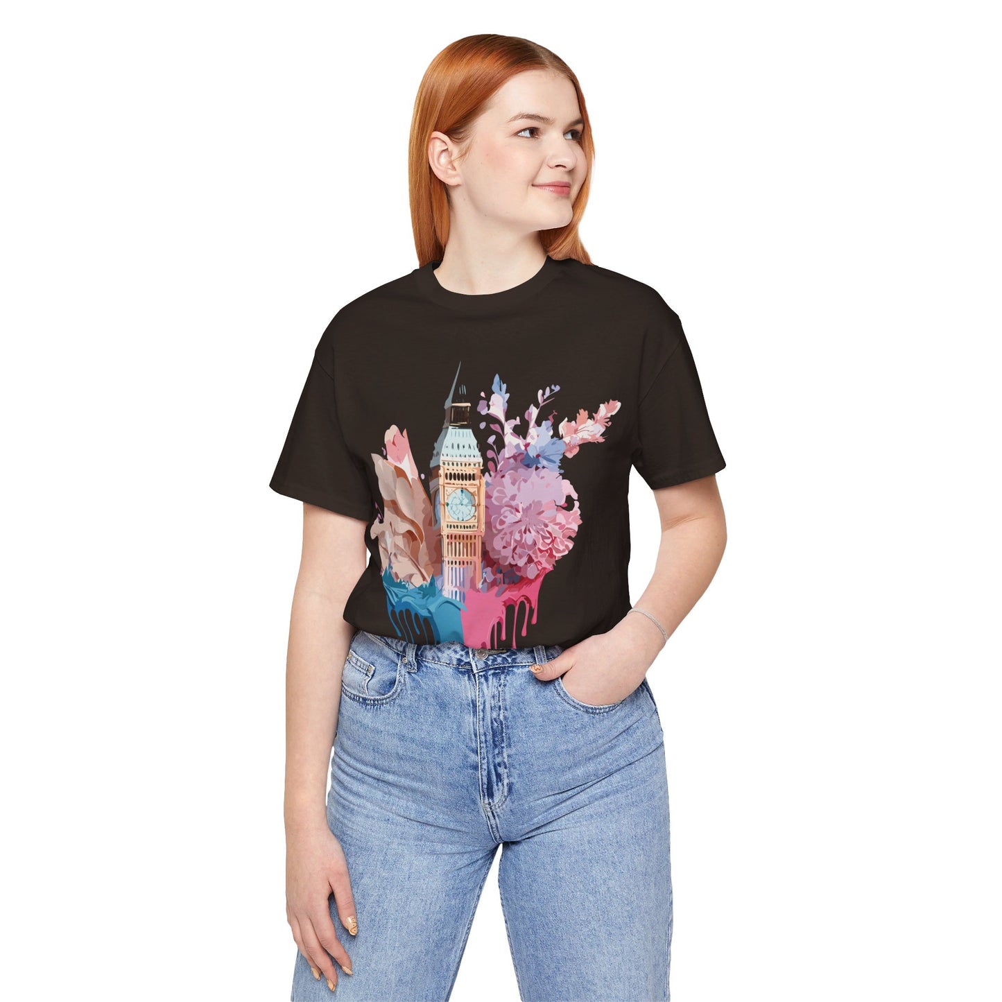 Natural Cotton Tee Shirt - Beautiful Places Collection - London Printify