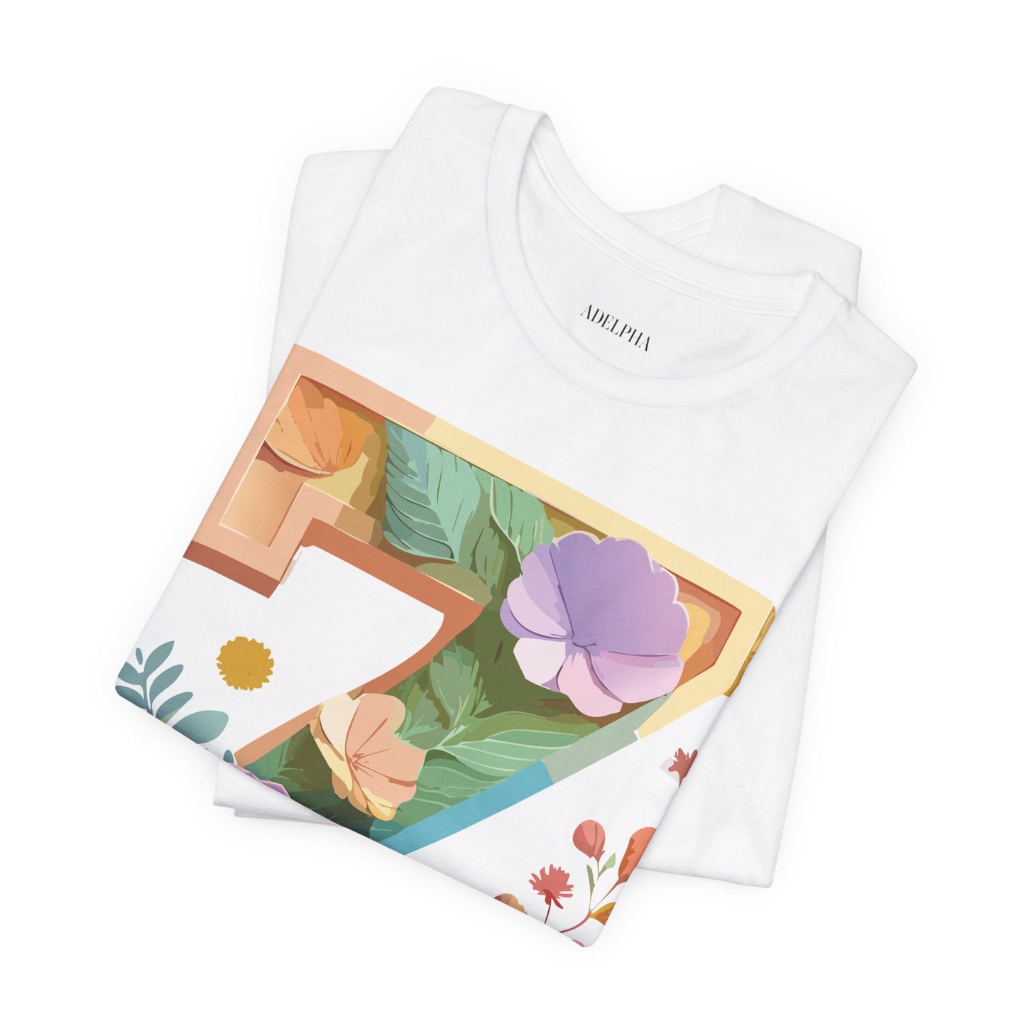 Natural Cotton Tee Shirt - Letters Collection - Z Printify