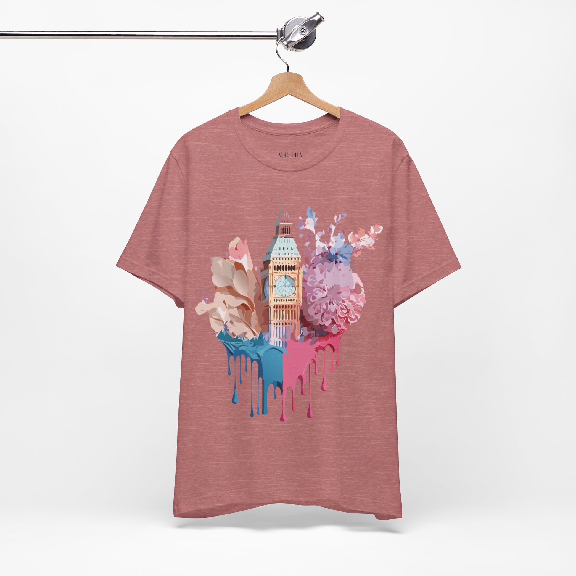 Natural Cotton Tee Shirt - Beautiful Places Collection - London Printify