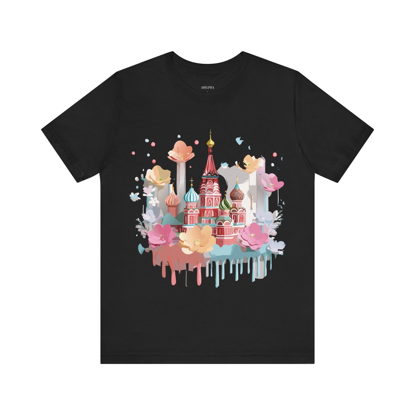 Natural Cotton Tee Shirt - Beautiful Places Collection - Moscow Printify