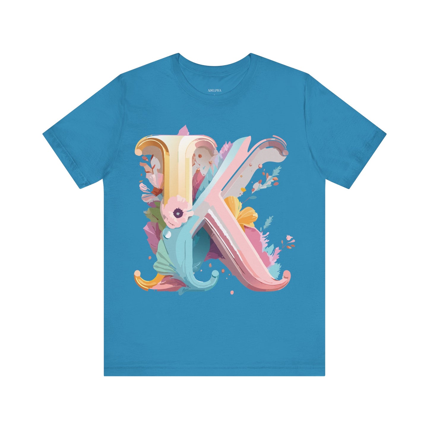 Natural Cotton Tee Shirt - Letters Collection - K Printify