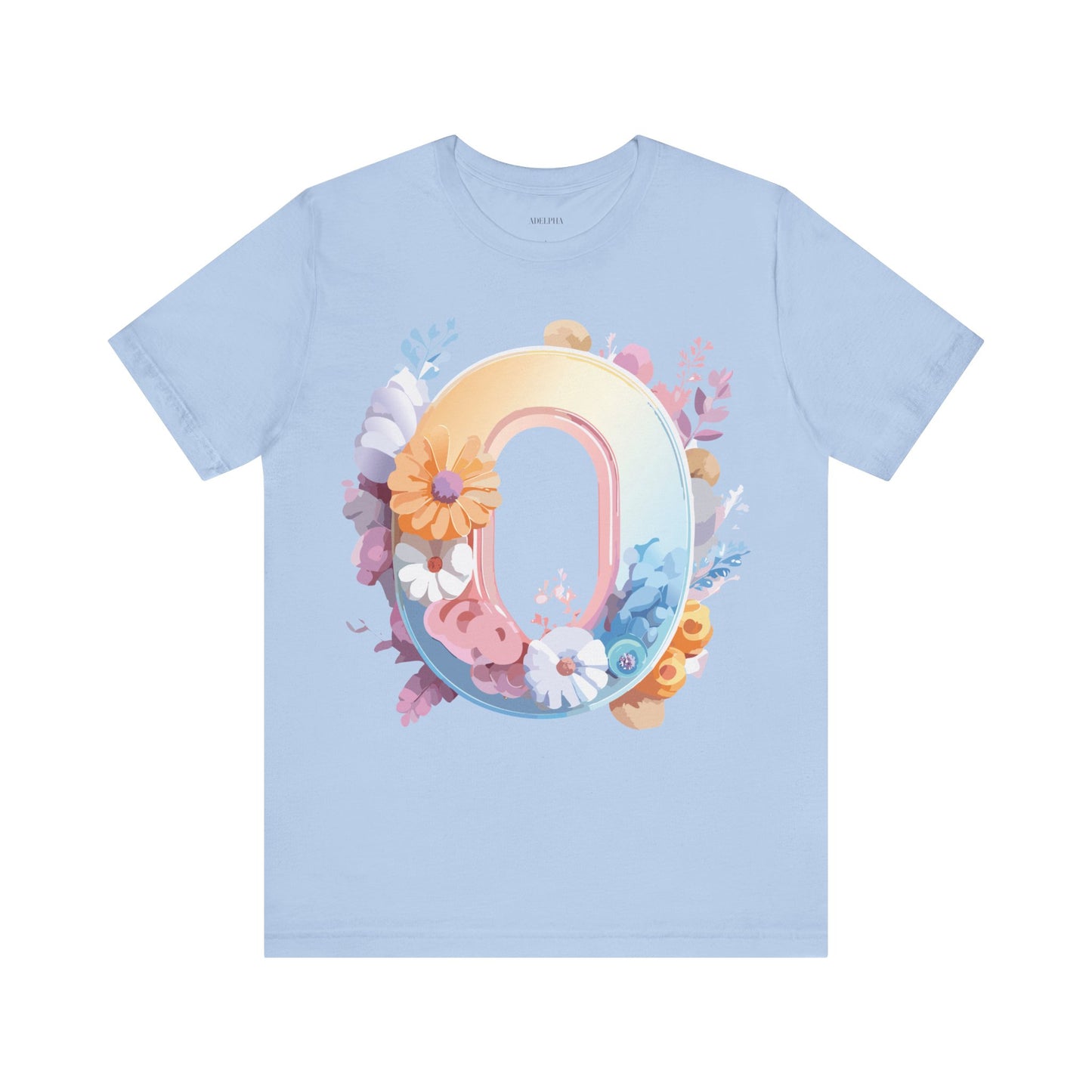 Natural Cotton Tee Shirt - Letters Collection - O Printify
