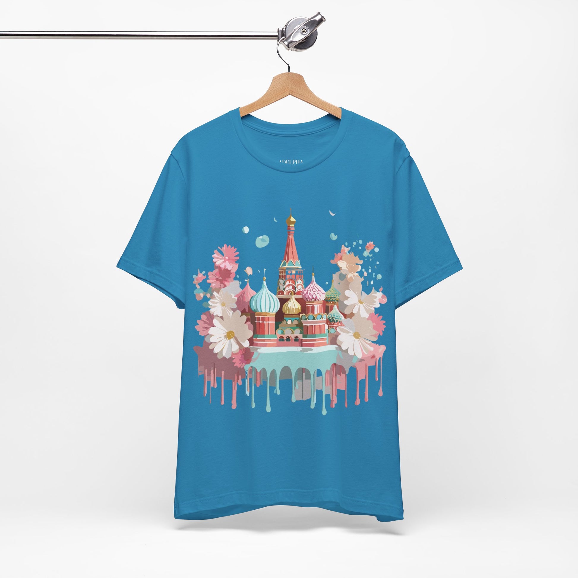 Natural Cotton Tee Shirt - Beautiful Places Collection - Moscow Printify