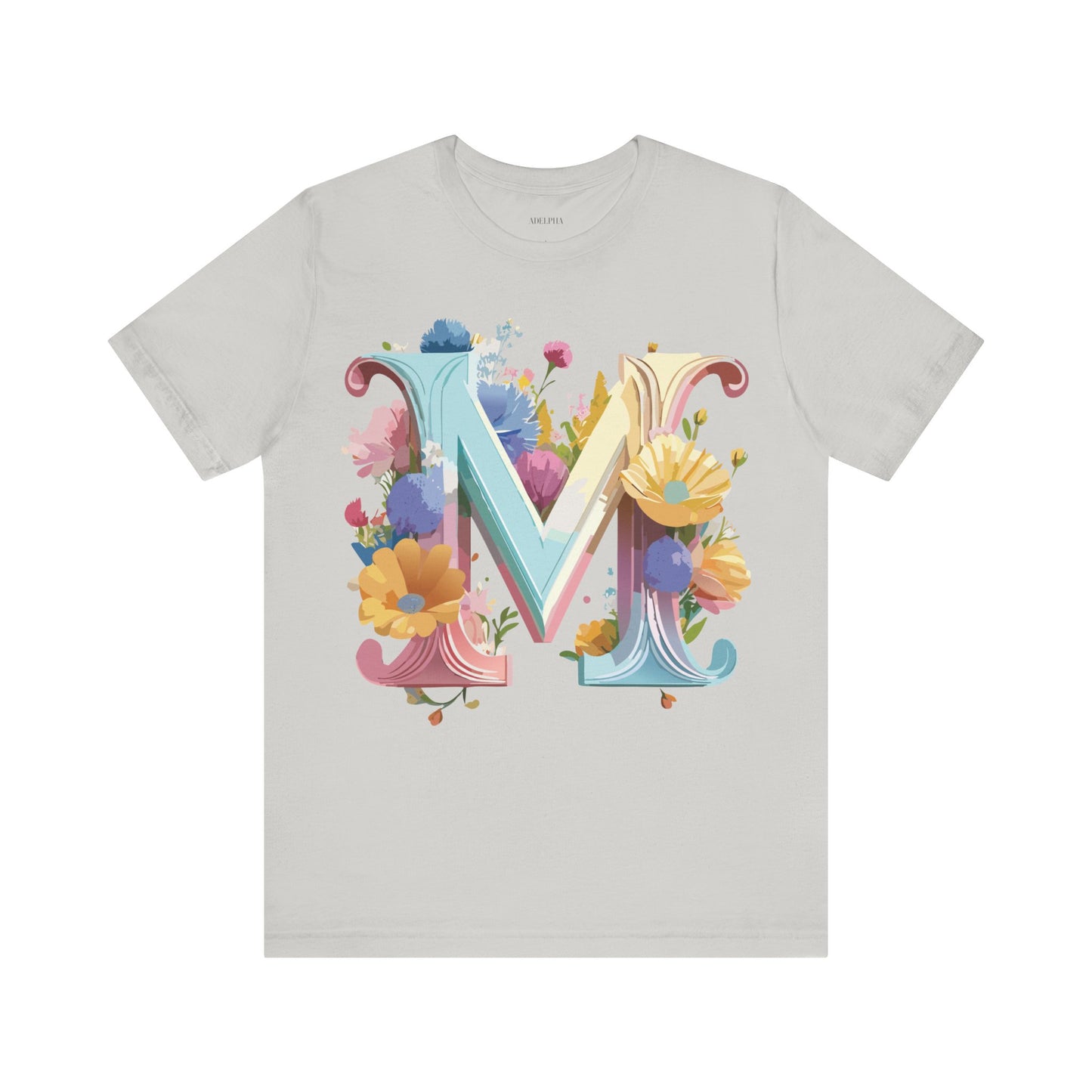 Natural Cotton Tee Shirt - Letters Collection - M Printify